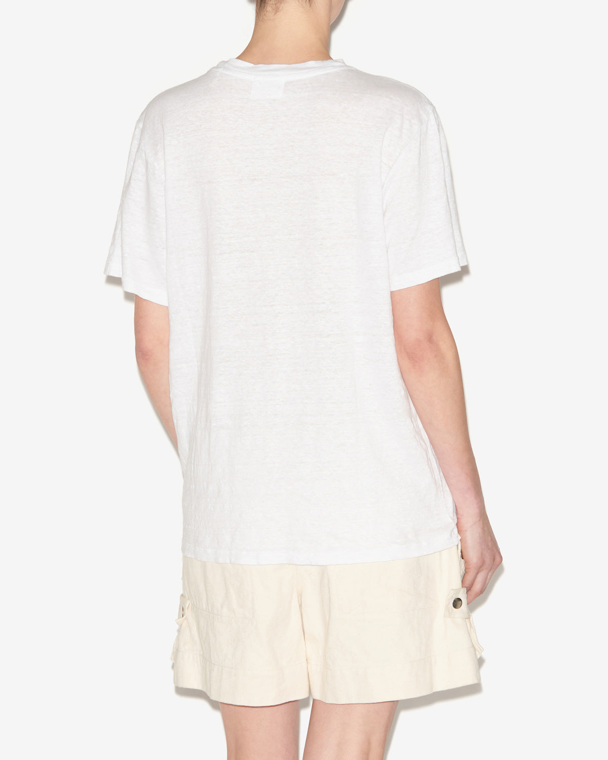 Camiseta con logotipo de lino koldi - White-light gold - Woman - 4