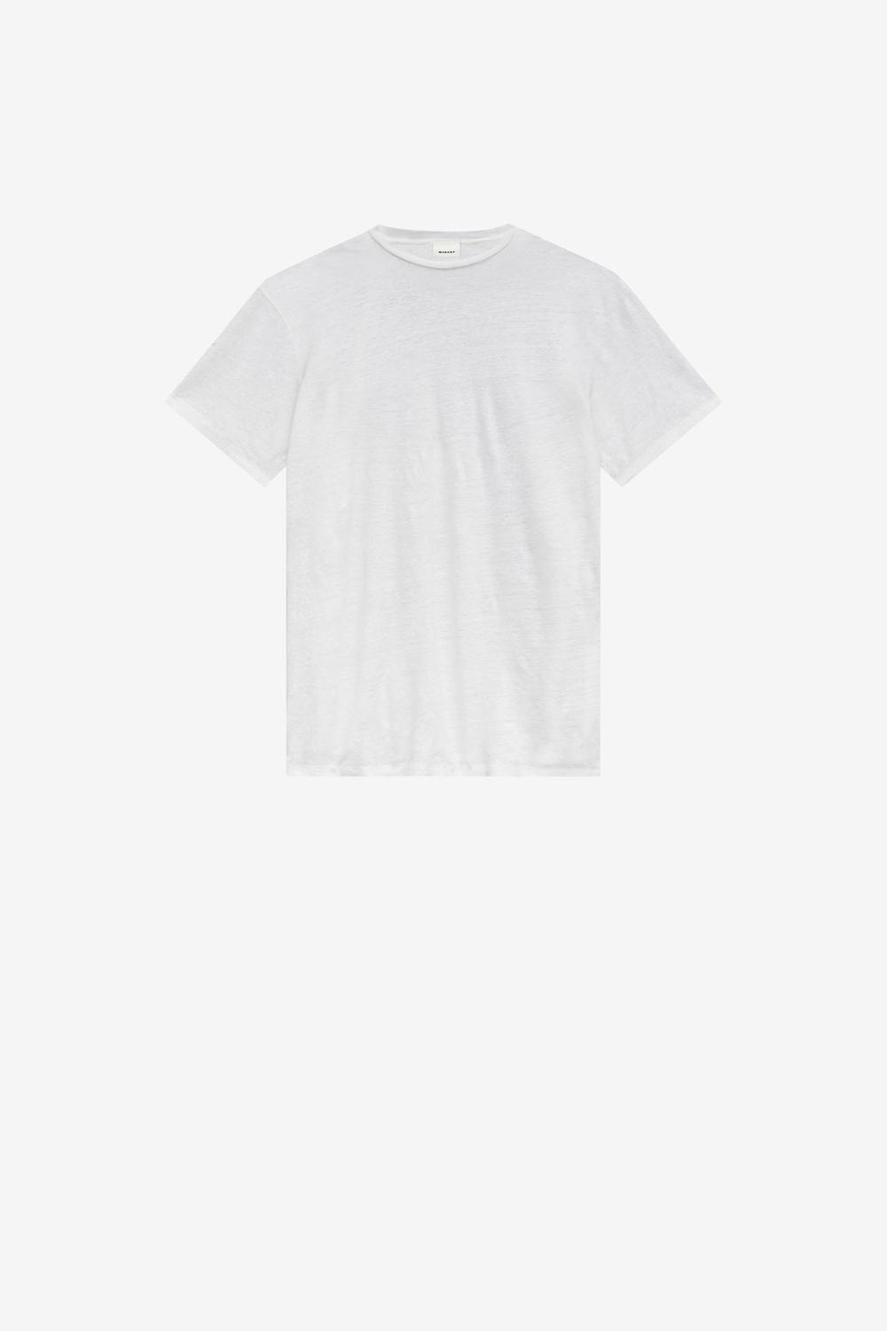 Koldi linen logo t-shirt - White-light gold - Woman - 2