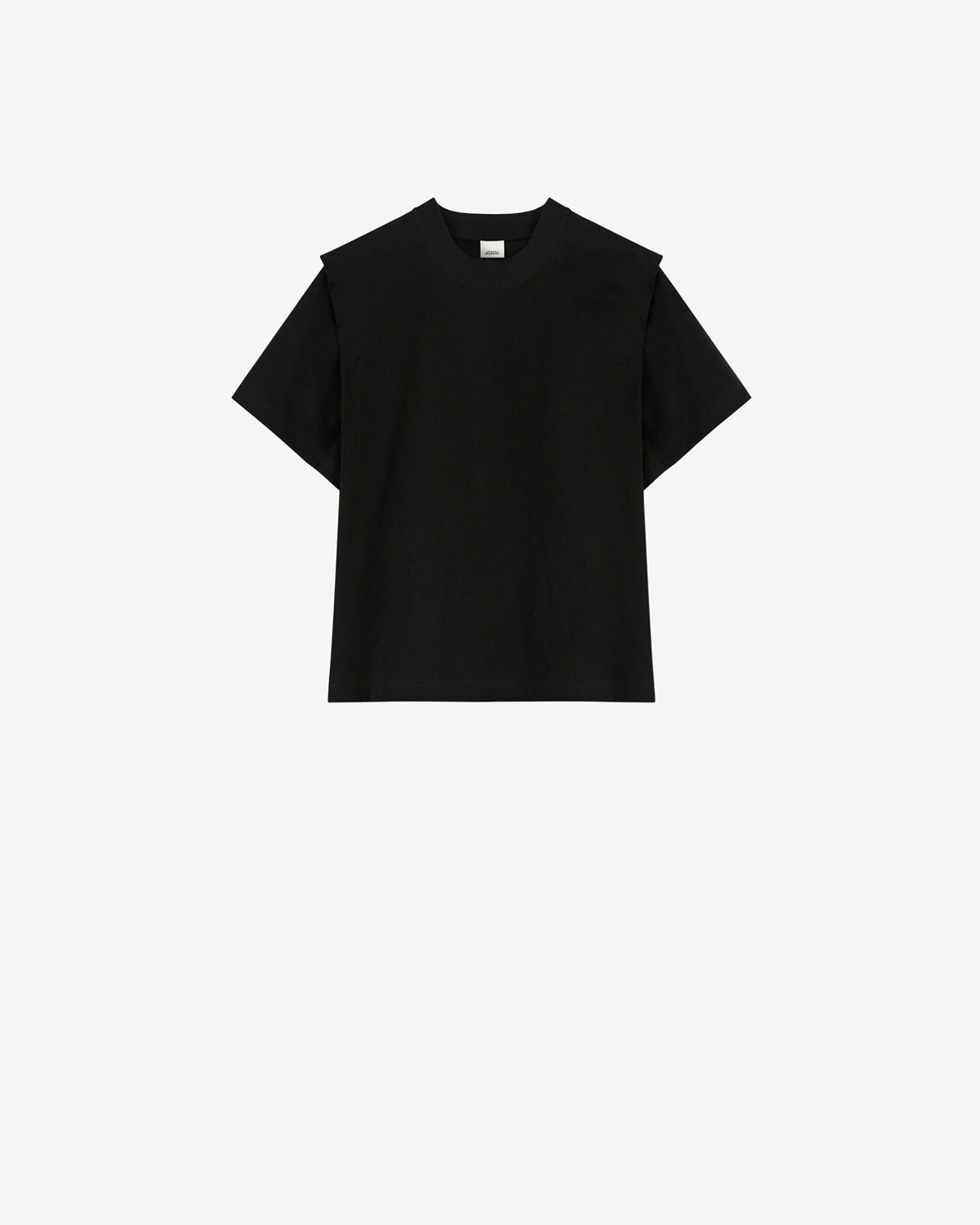 T-shirt zelitos mit epauletten aus einfarbiger baumwolle - Schwarz - Woman - 5