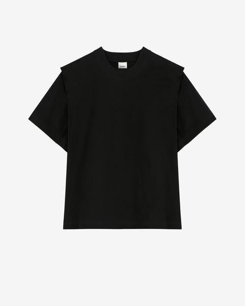 Tシャツ・カットソー ISABEL MARANT ETOILE Woman T-Shirt Black TS0041FAA1N41I 01BK 23PTS0041FA-A1N41I-01BK-