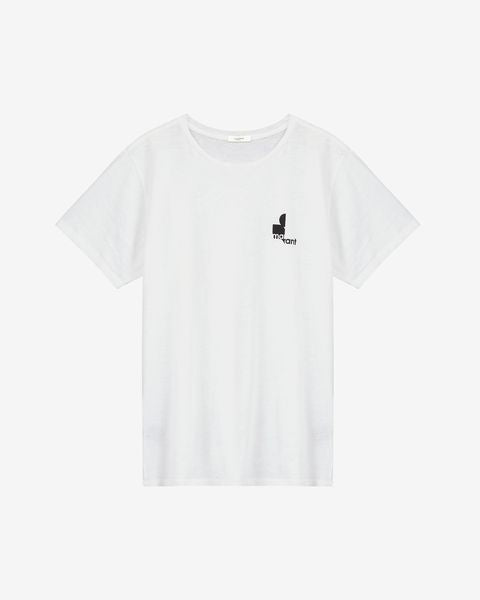 T-shirt zafferh aus baumwolle mit logo Man Light gray 1