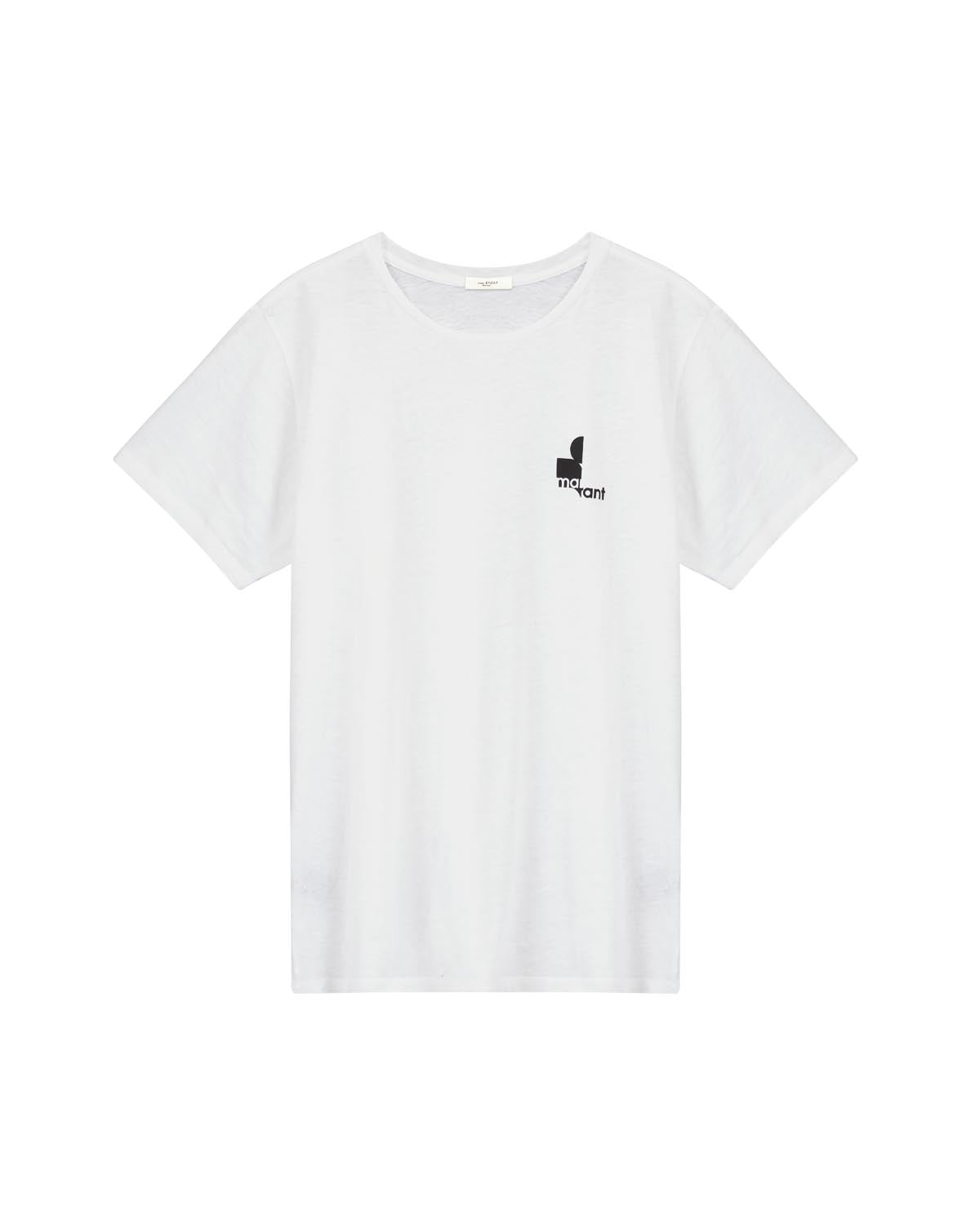 T-shirt zafferh aus baumwolle mit logo Man Weiß 7