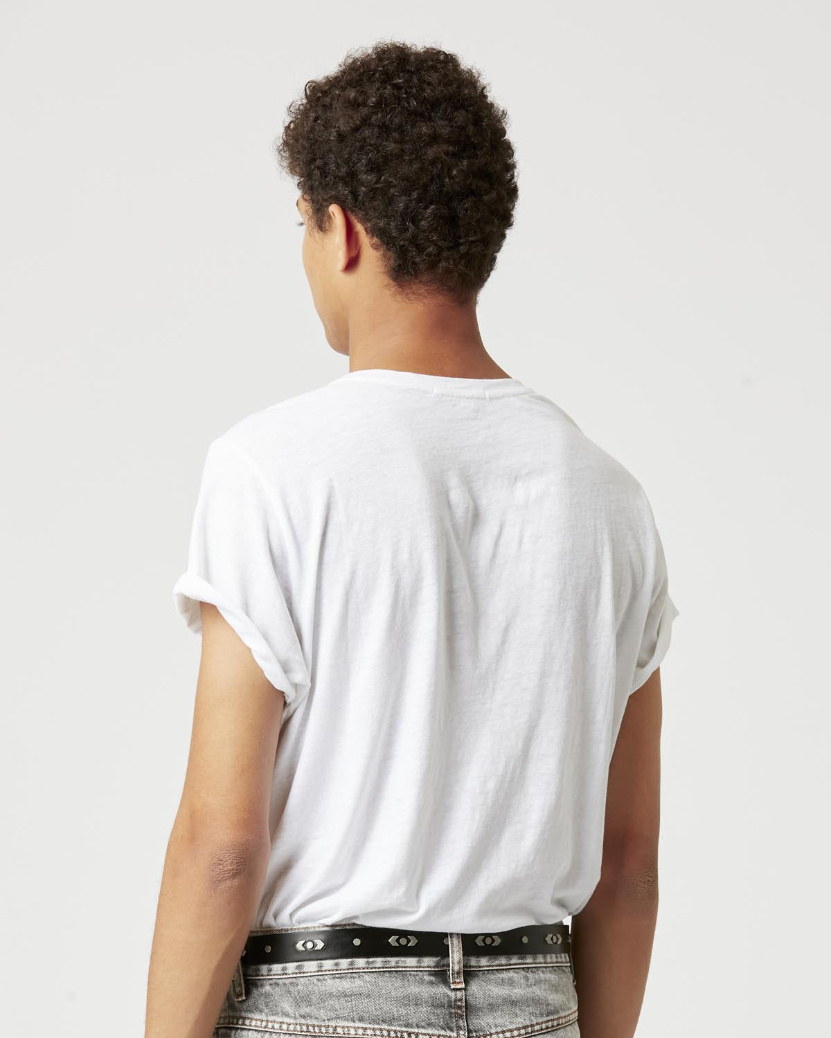 T-shirt zafferh aus baumwolle mit logo Man Weiß 9