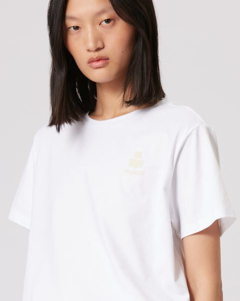 Aby 로고 코튼 티셔츠 Woman 하얀색 2