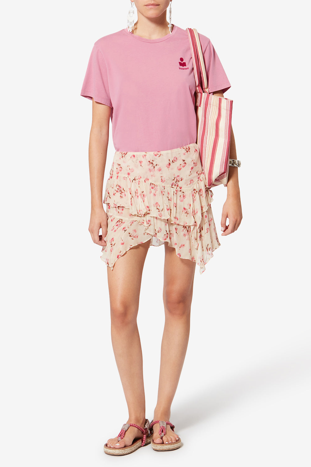 T-shirt in cotone a maniche corte aby - Bubblegum-granita - Woman - 2