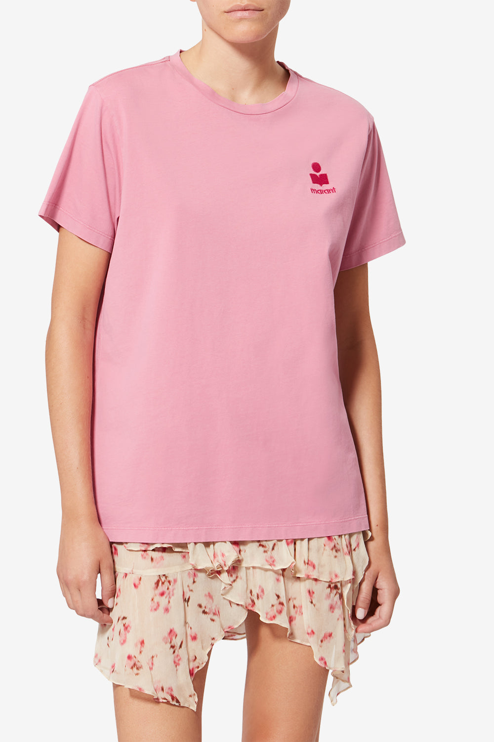 T-shirt in cotone a maniche corte aby - Bubblegum-granita - Woman - 4