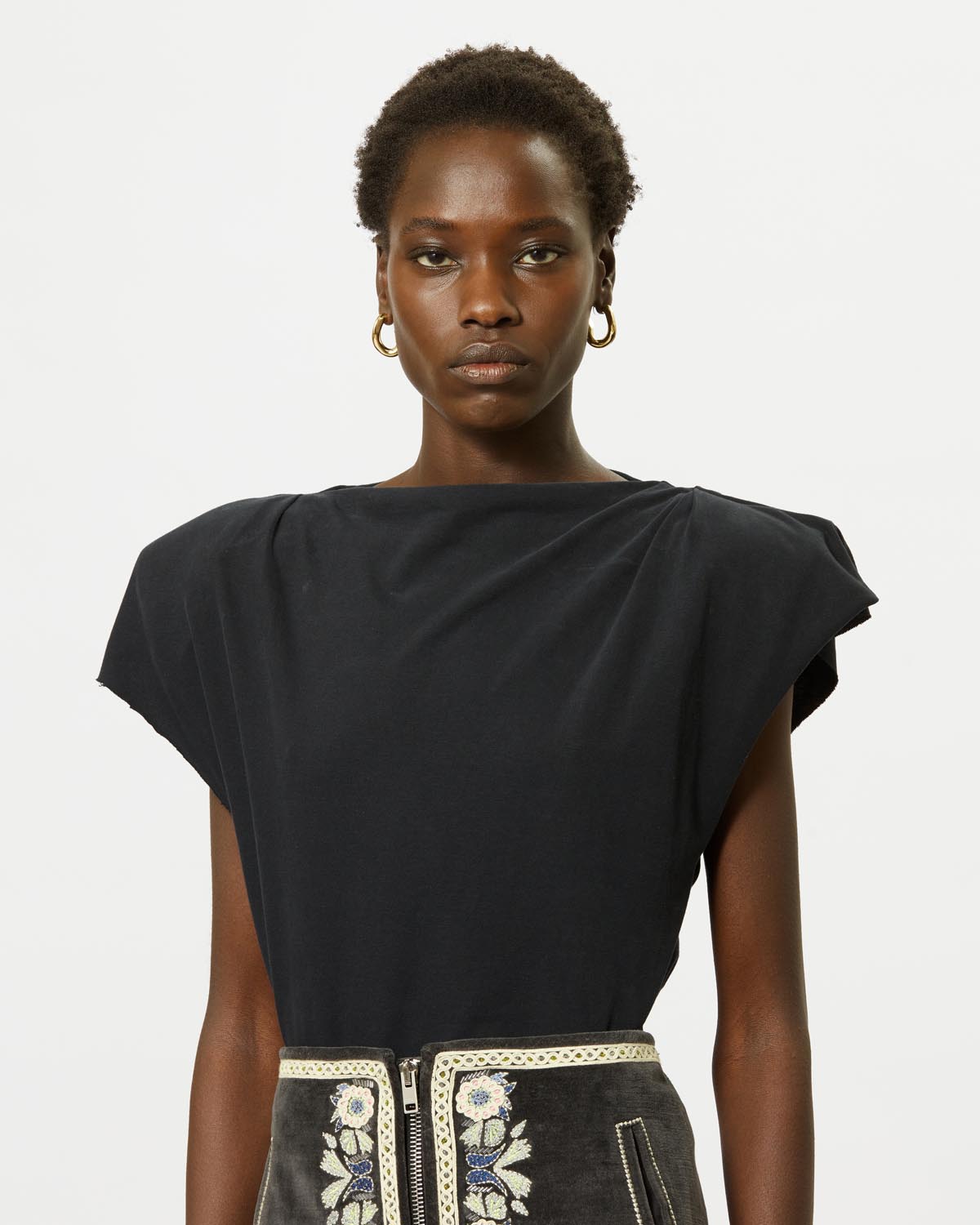 Sebani アシンメトリー 半袖tシャツ - 黒 - Woman - 4