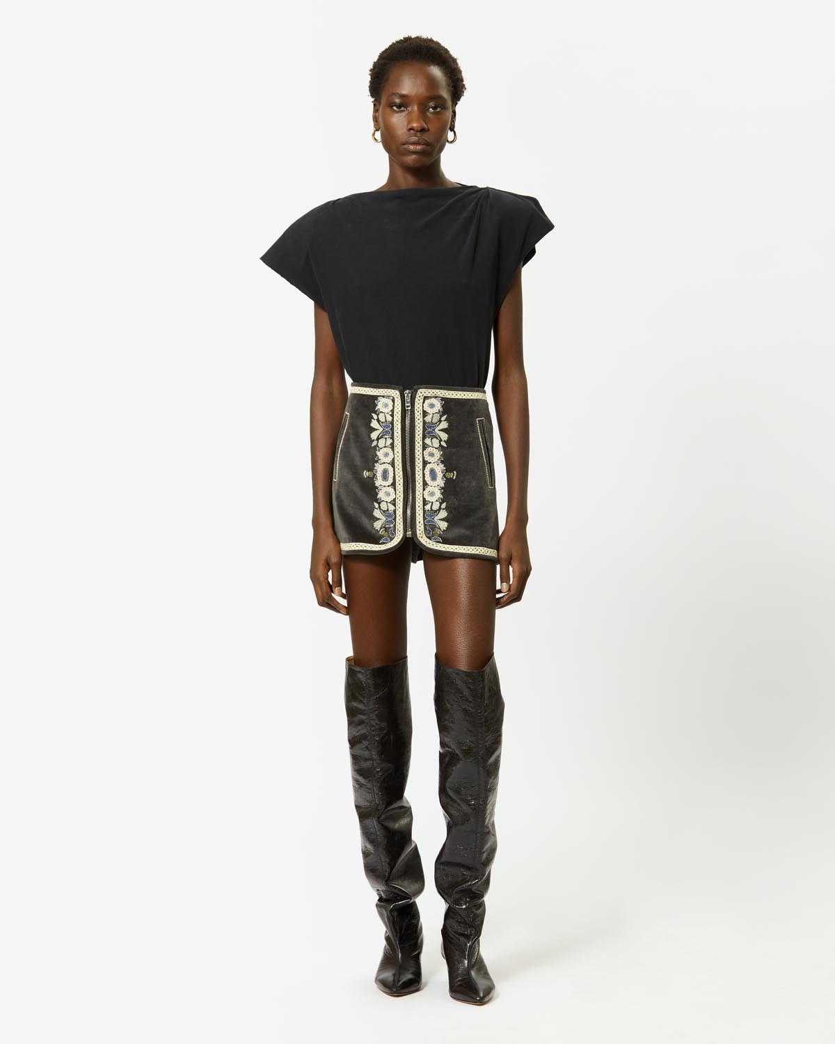 Sebani アシンメトリー 半袖tシャツ - 黒 - Woman - 2