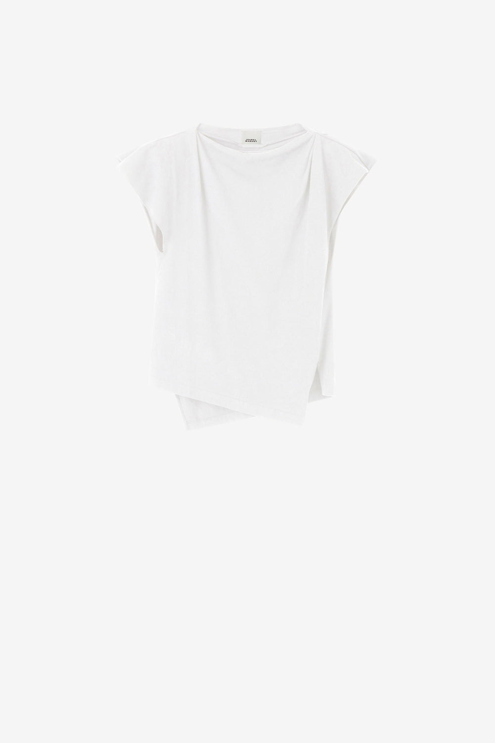 T-shirt asimmetrica a maniche corte sebani - Bianco - Woman - 1