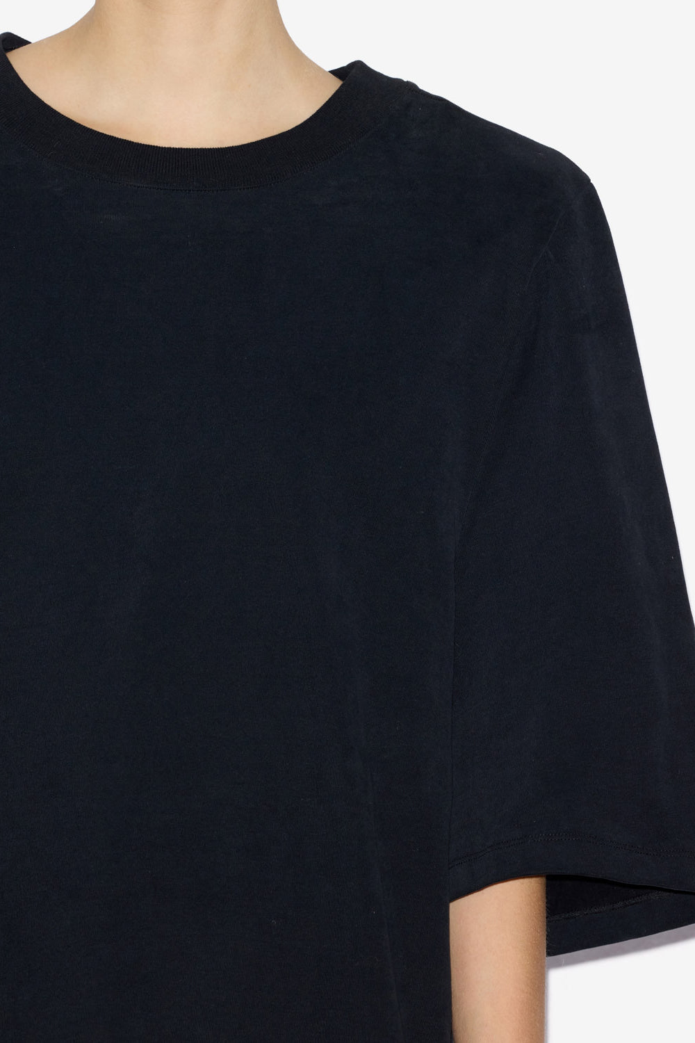 T-shirt ben in cotone con spalline - Nero - Woman - 6