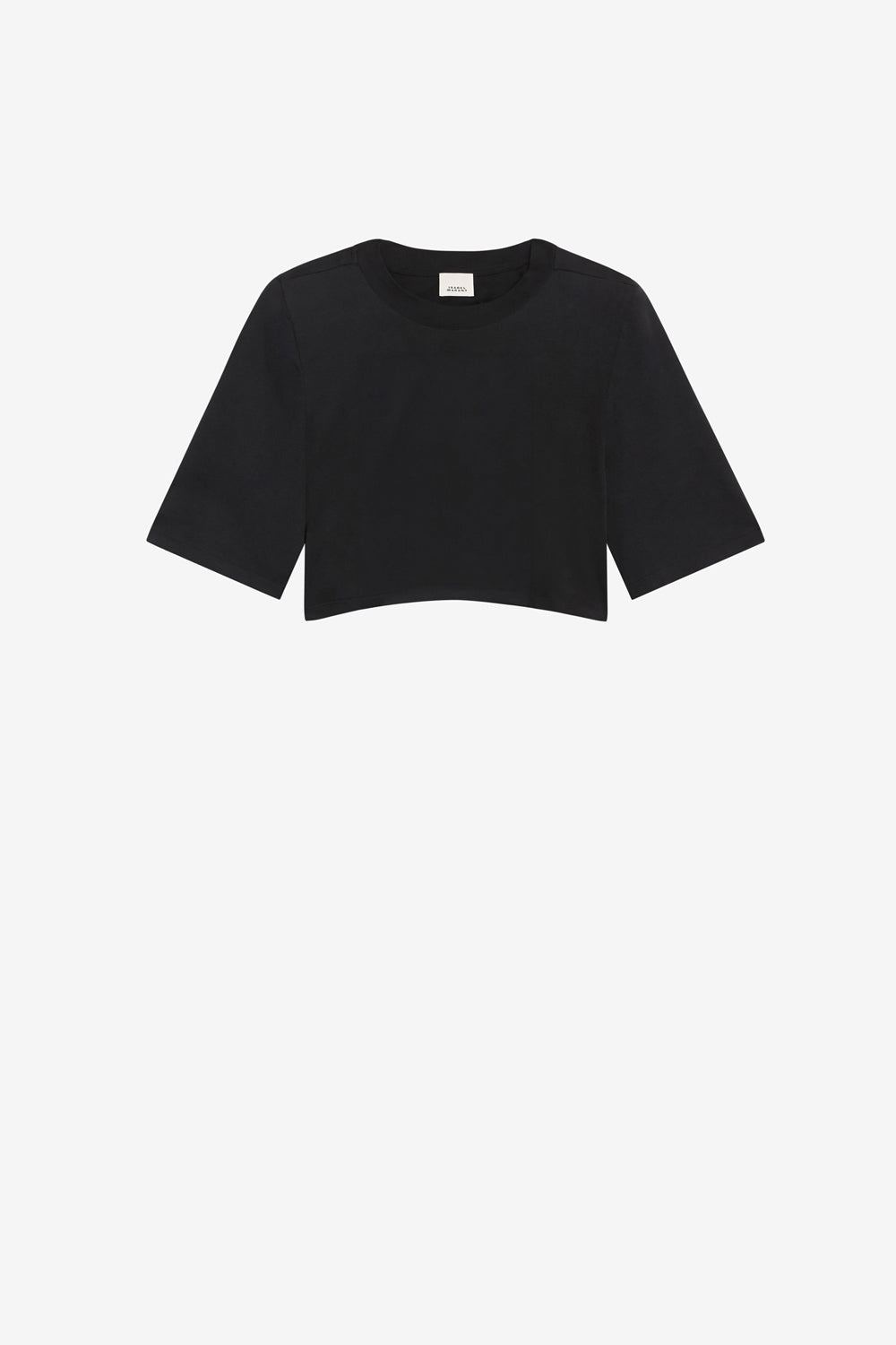 Zaely 無地 コットン ショート丈tシャツ - 黒 - Woman - 2