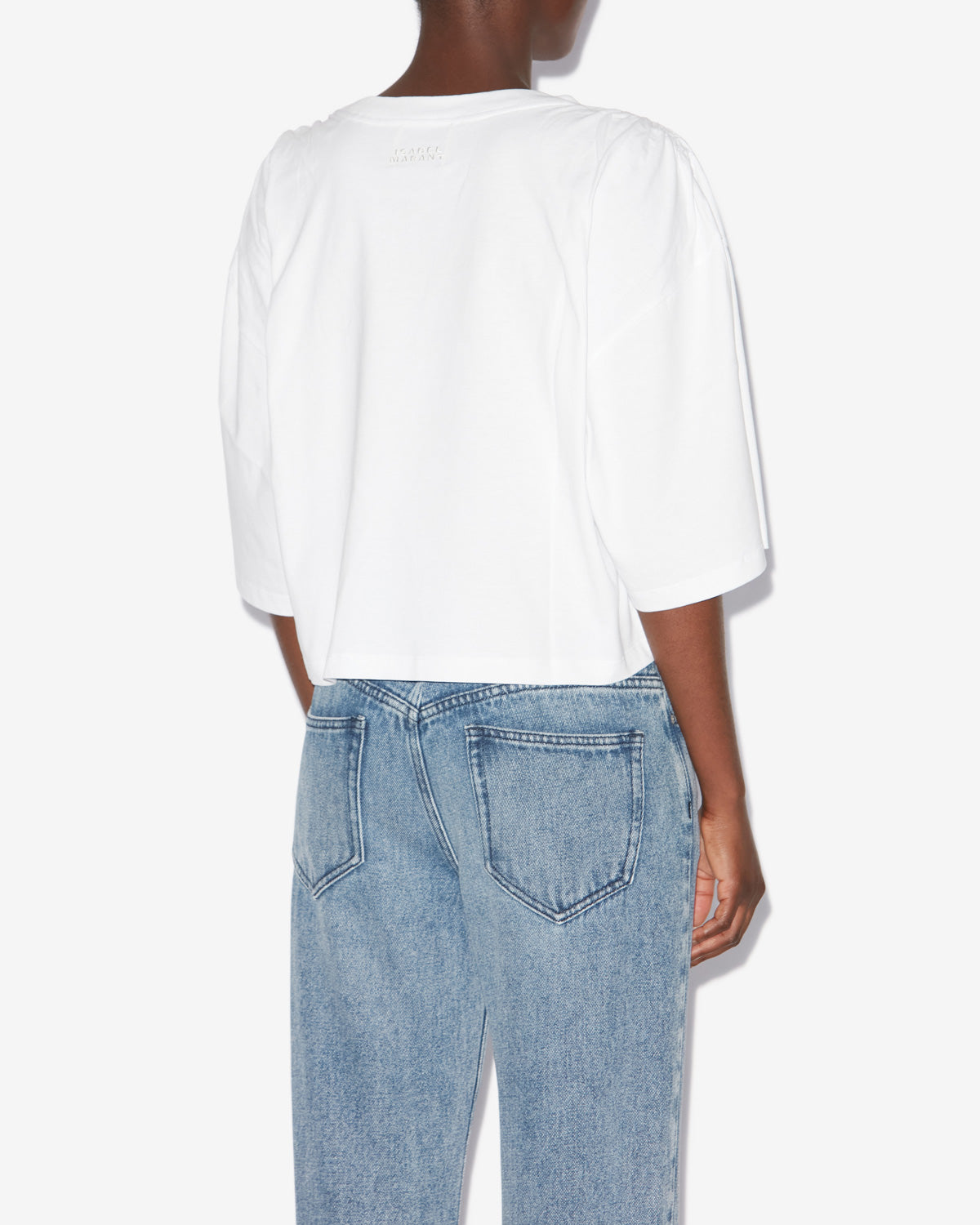 Laurea 無地コットン クロップド tシャツ - 白 - Woman - 4