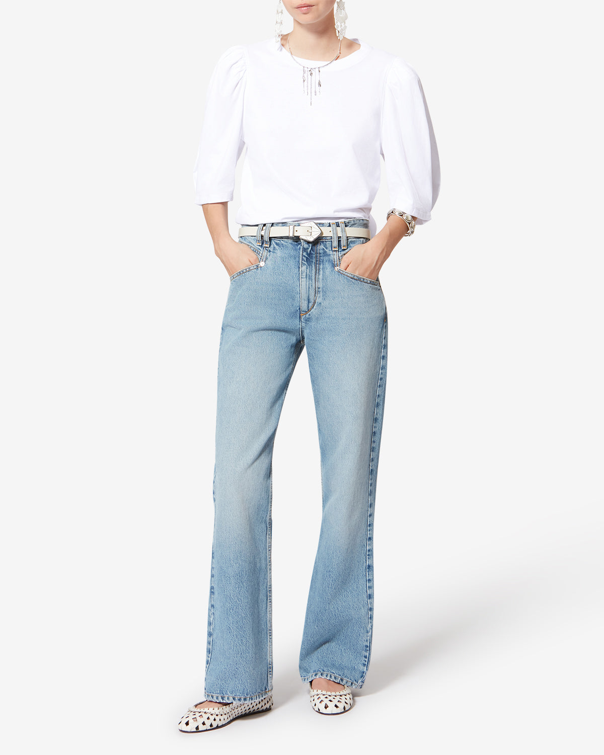 Maeliss organic cotton t-shirt - White - Woman - 1