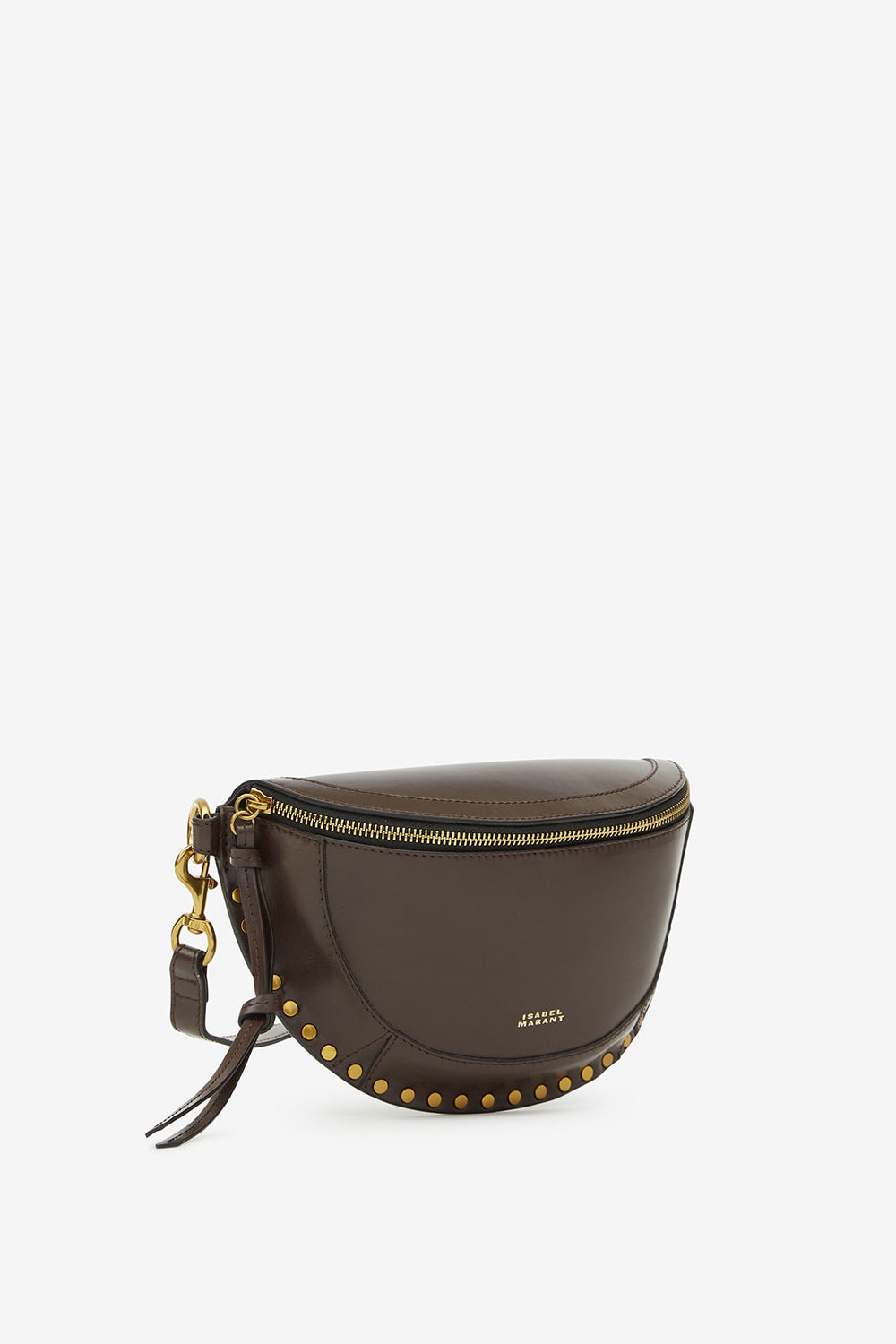 스카노(skano) 송아지 가죽 바나나 백 - 어두운 갈색 - Woman - 4