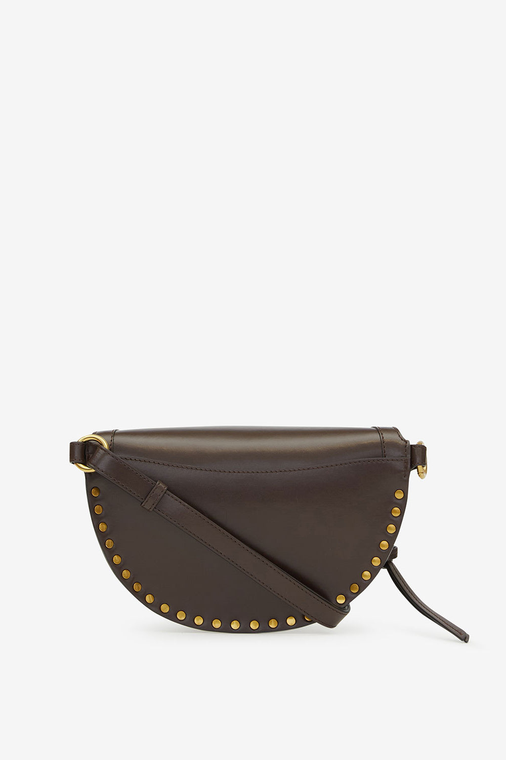 스카노(skano) 송아지 가죽 바나나 백 - 어두운 갈색 - Woman - 2