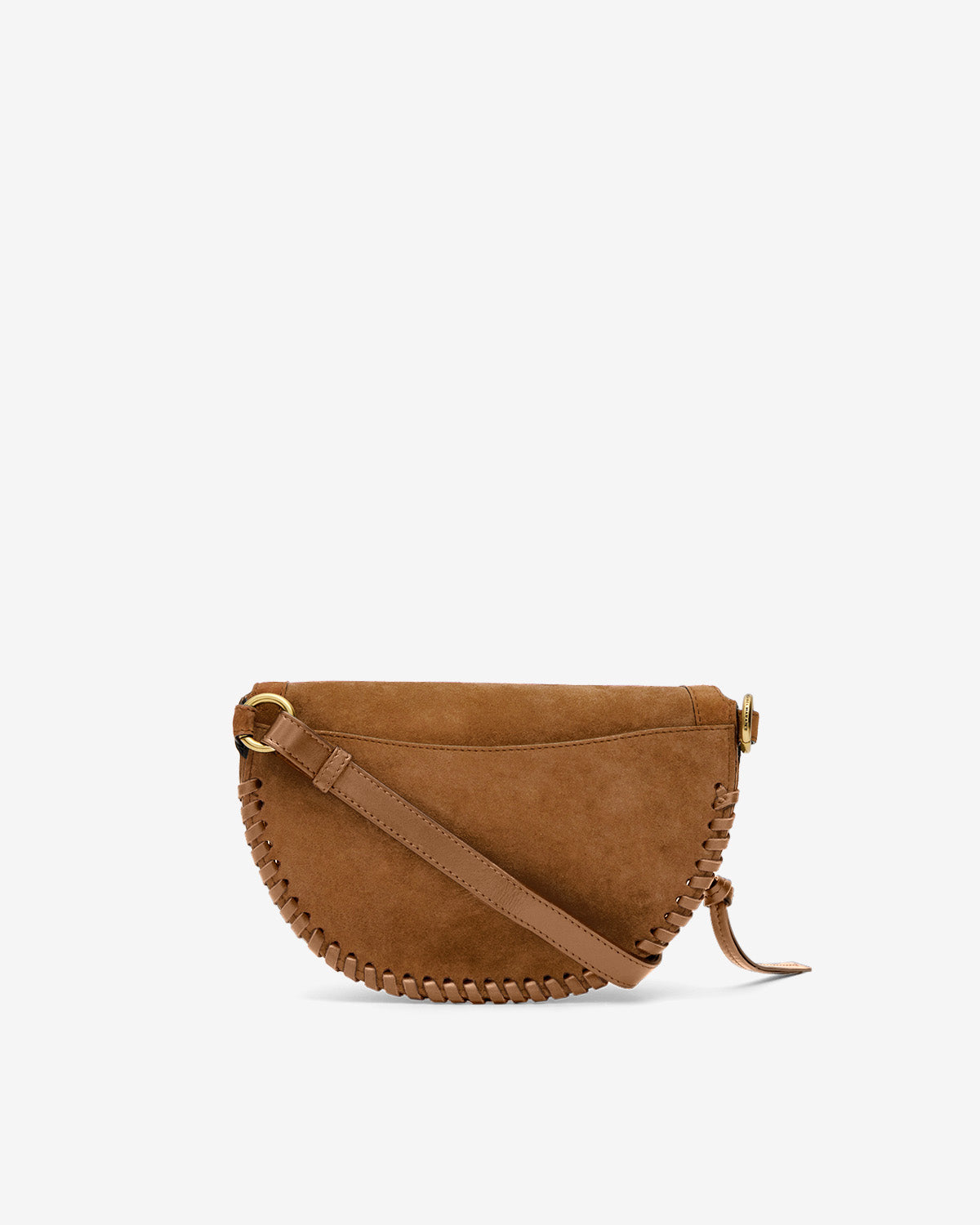 Skano bananentasche aus cognacfarbenem kalbsveloursleder - Cognac - Woman - 2