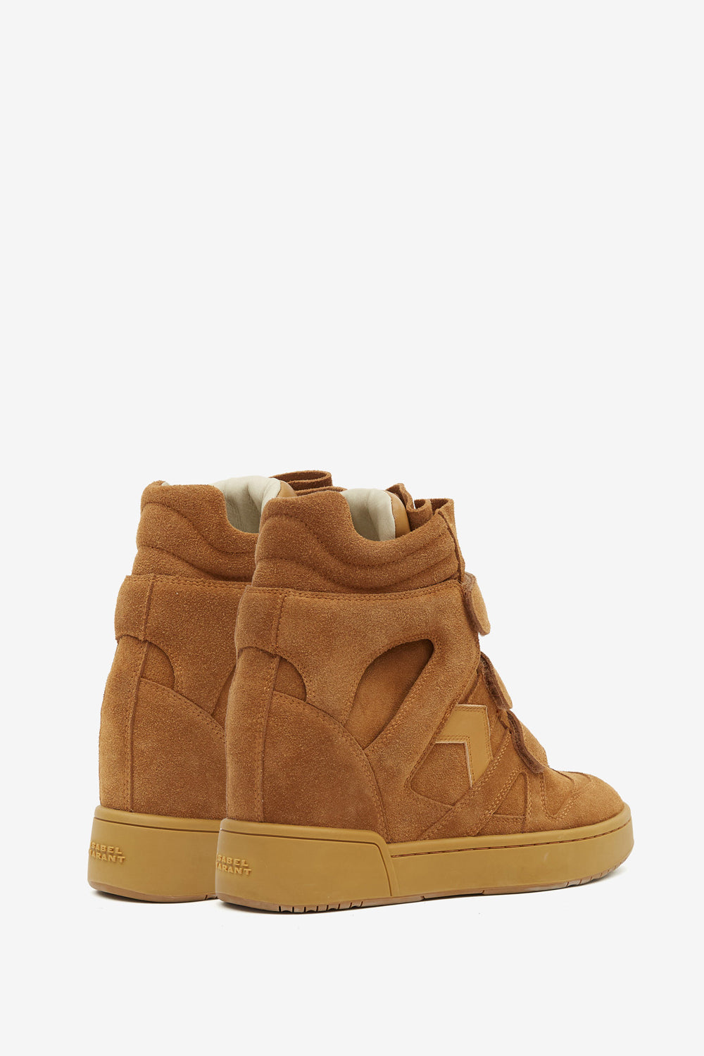 Baskets montantes compensées en cuir im3 - Cognac - Woman - 2