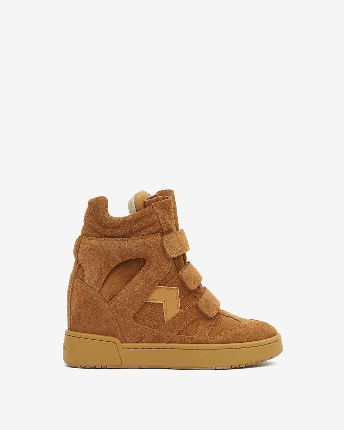 Im3 レザー製 ハイカット プラットフォームスニーカー - Cognac - Woman - 1