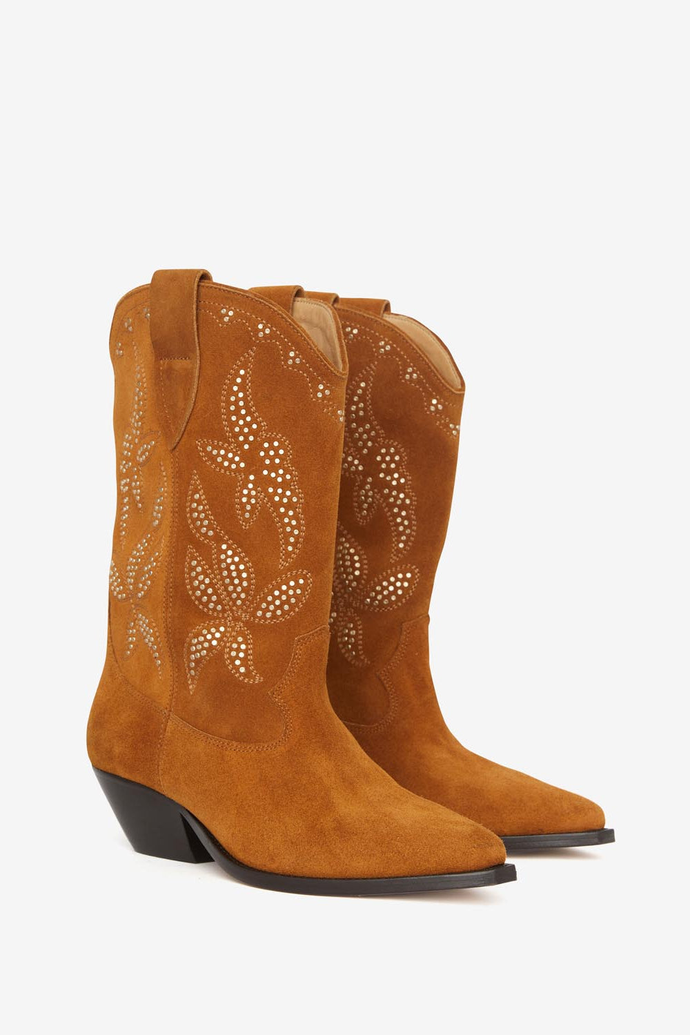 Duerto studded cowboy boots - Cognac-gold - Woman - 3