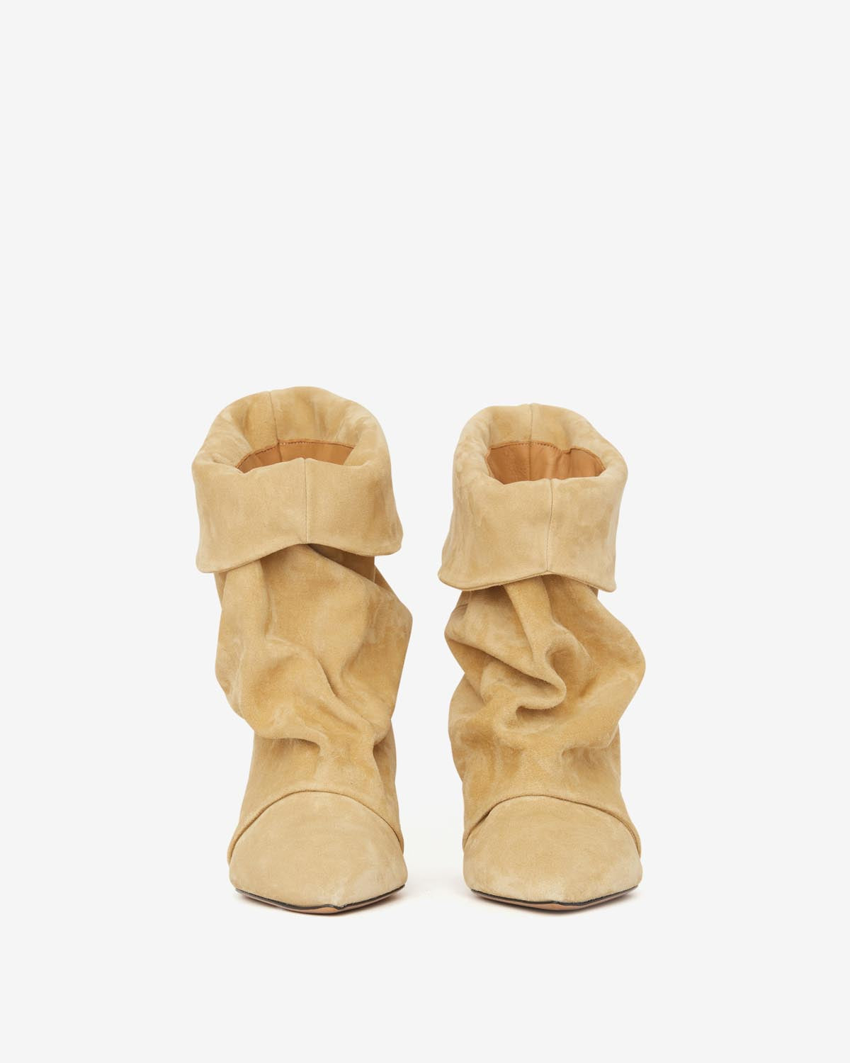 Boots drapées à talons edrik - Beige - Woman - 4