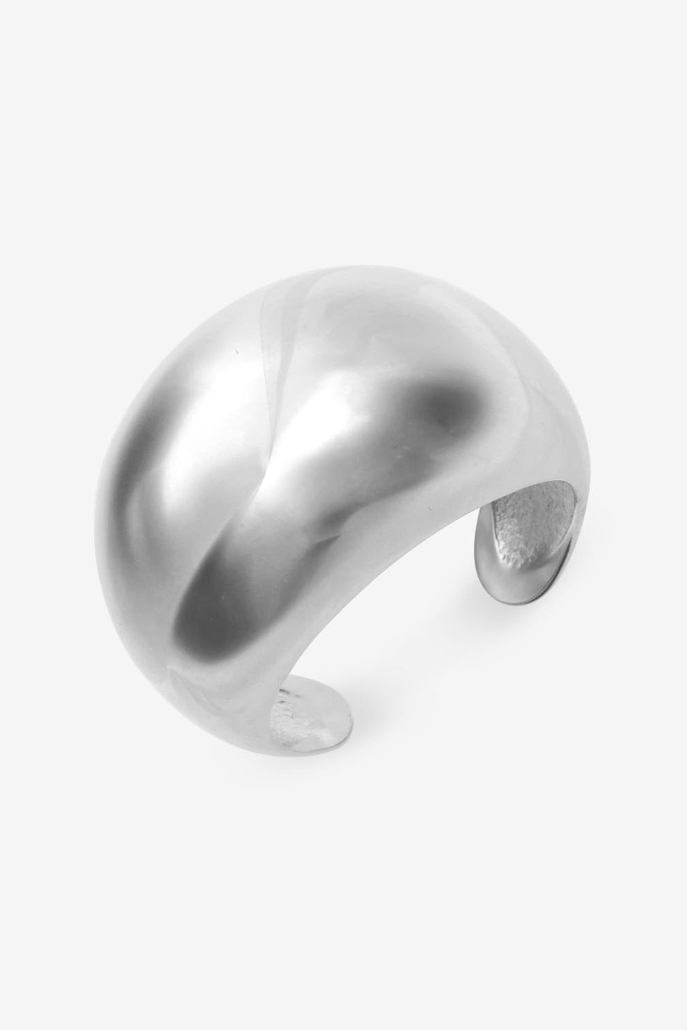 Gewölbtes manschettenarmband awa - Silber - Woman - 3