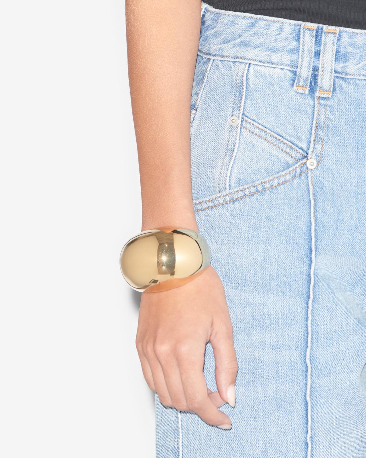 Brazalete abombado awa - Dorado - Woman - 2
