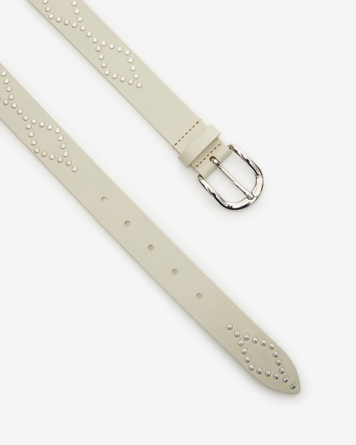 Liliana belt Woman Chalk-silver 1