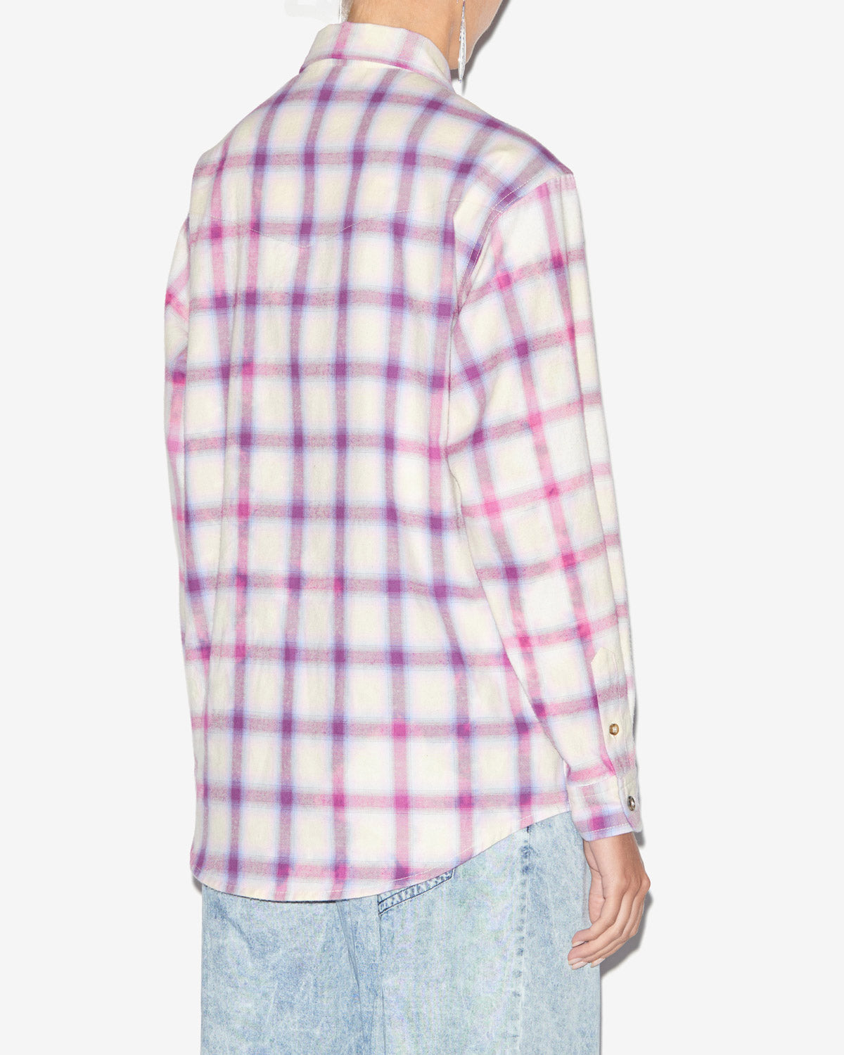 Camisa trixi Woman Lilac-ecru 3