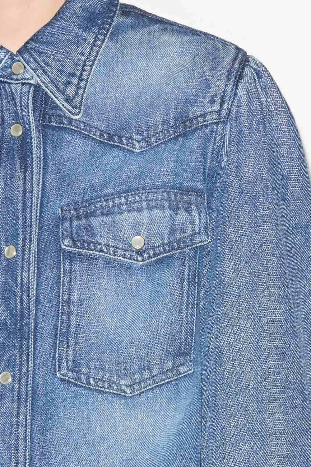 Camisa tahisia de cambray - Azul - Woman - 3