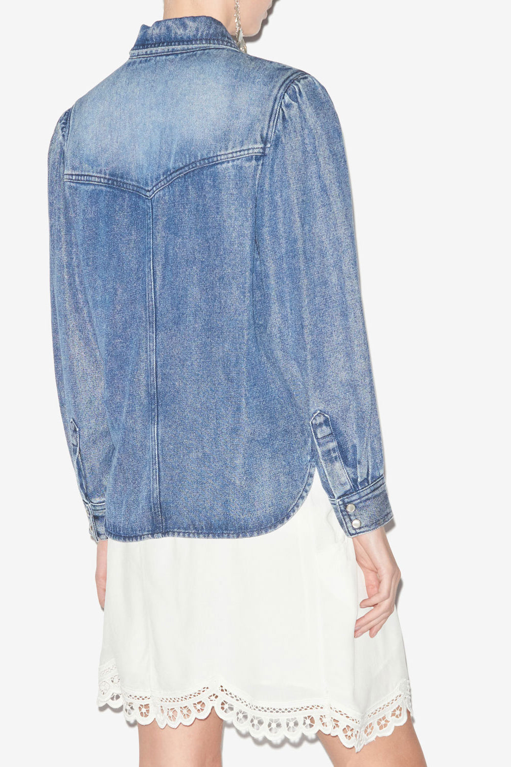 Camisa tahisia de cambray - Azul - Woman - 5