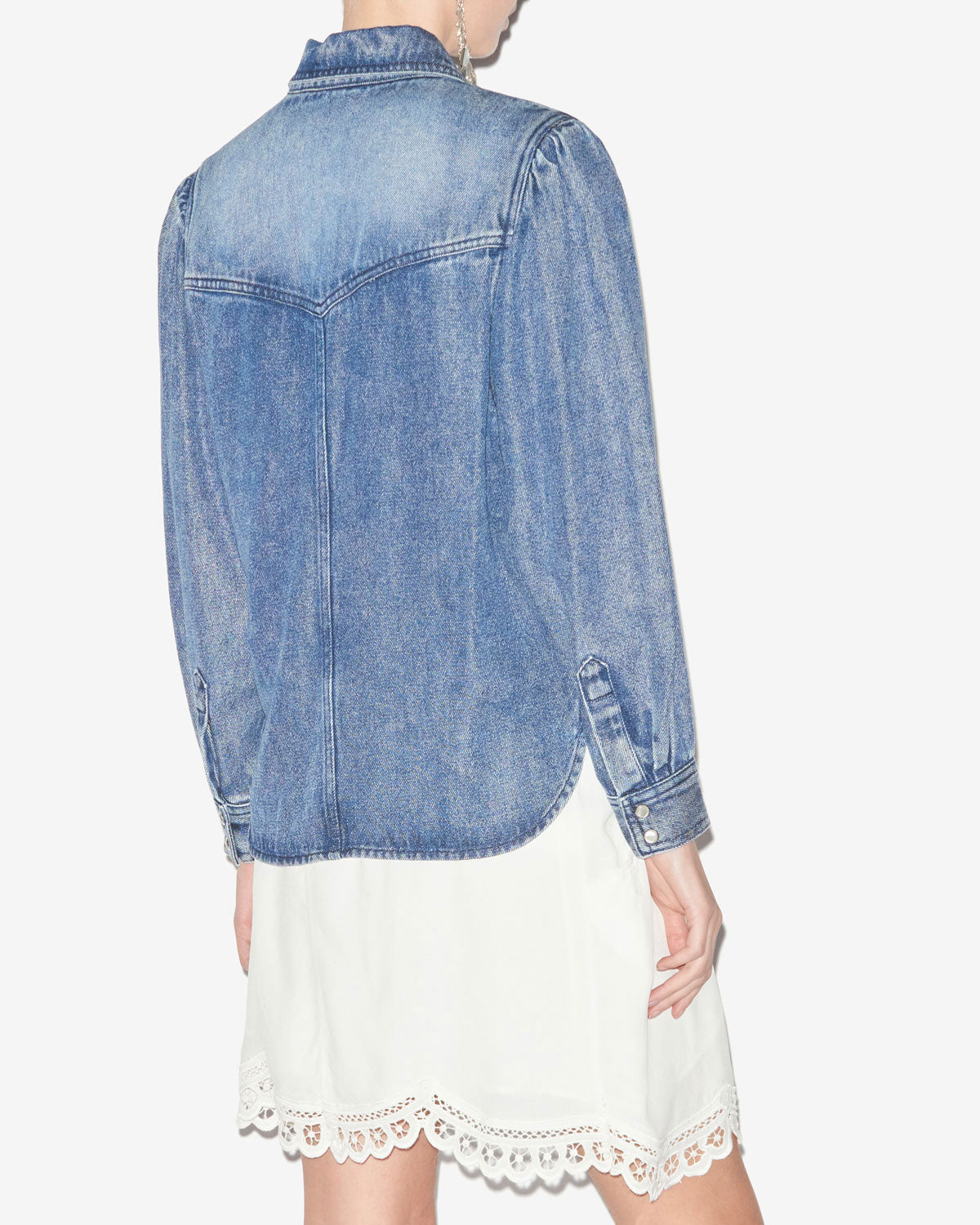 Tahisia シャンブレー製 シャツ - 青 - Woman - 4