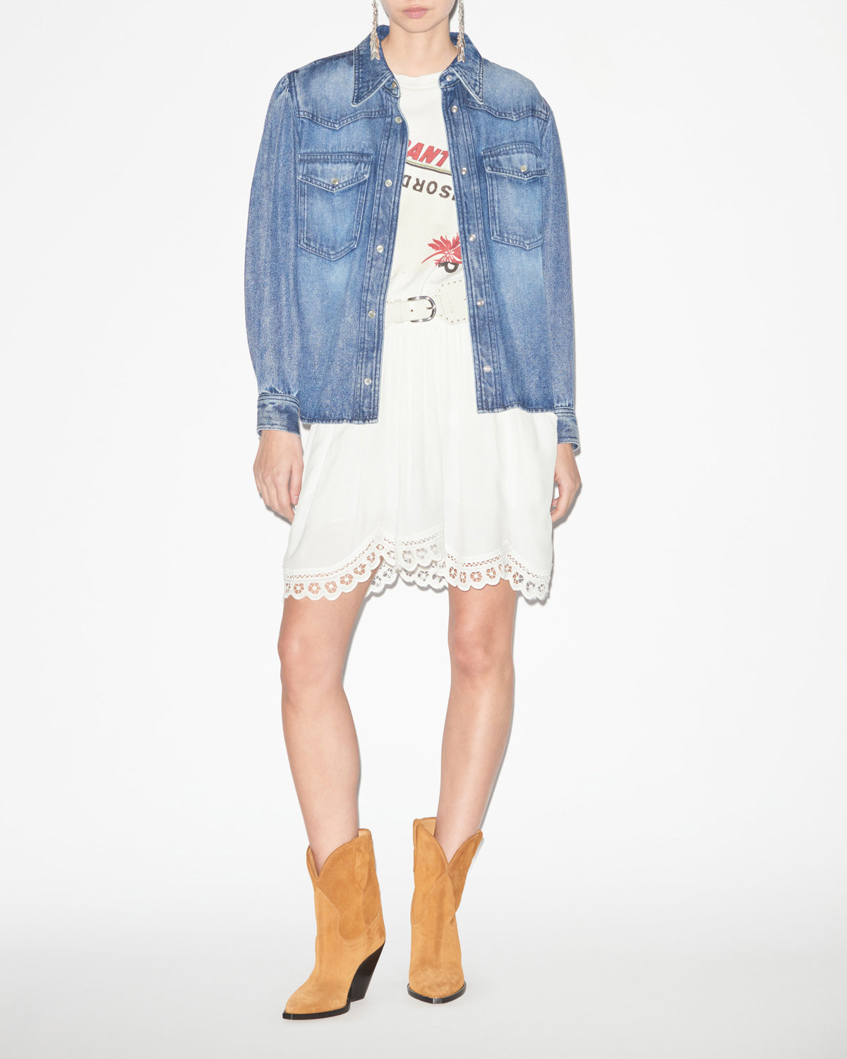 Tahisia シャンブレー製 シャツ - 青 - Woman - 1