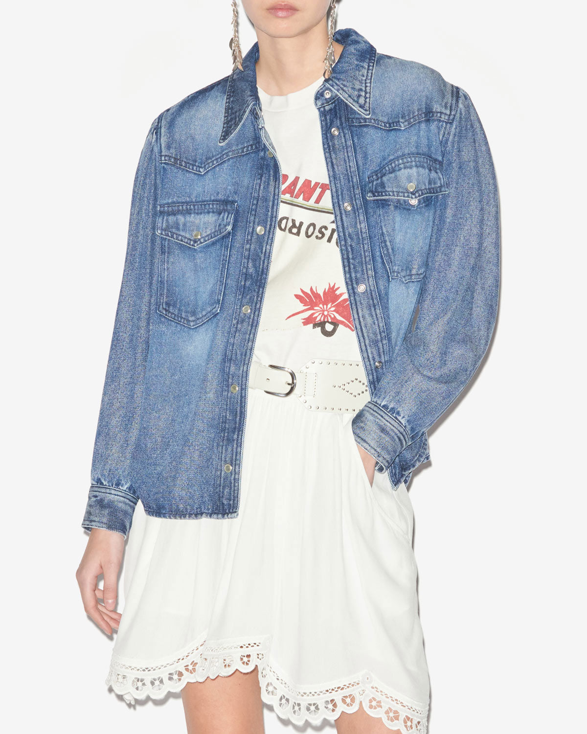 Tahisia シャンブレー製 シャツ - 青 - Woman - 3