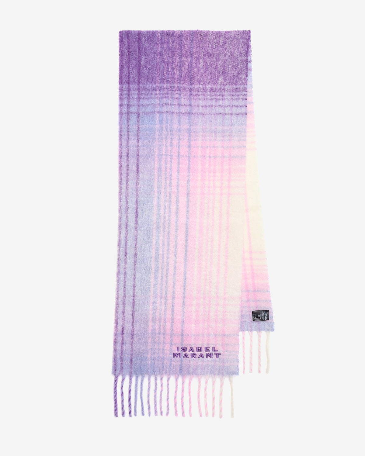 Firny scarf Woman Lilac-ecru 1