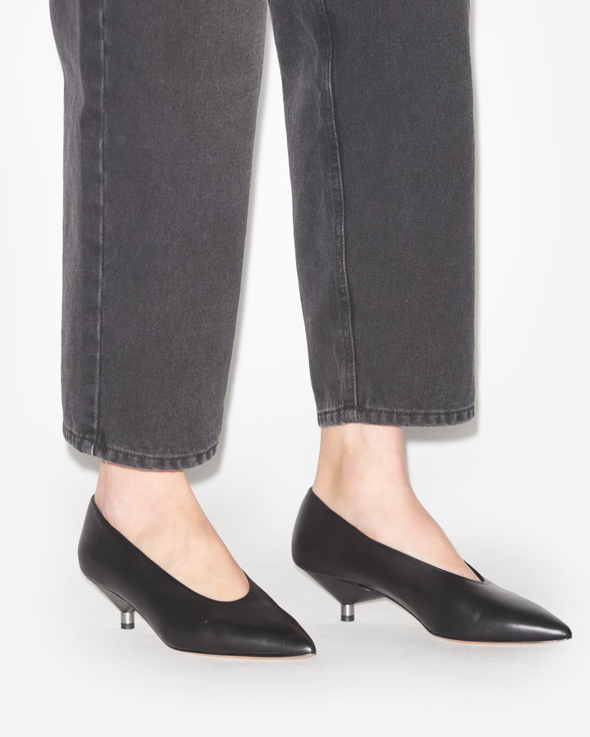 Escarpins en cuir de veau ebisa - Noir - Woman - 5