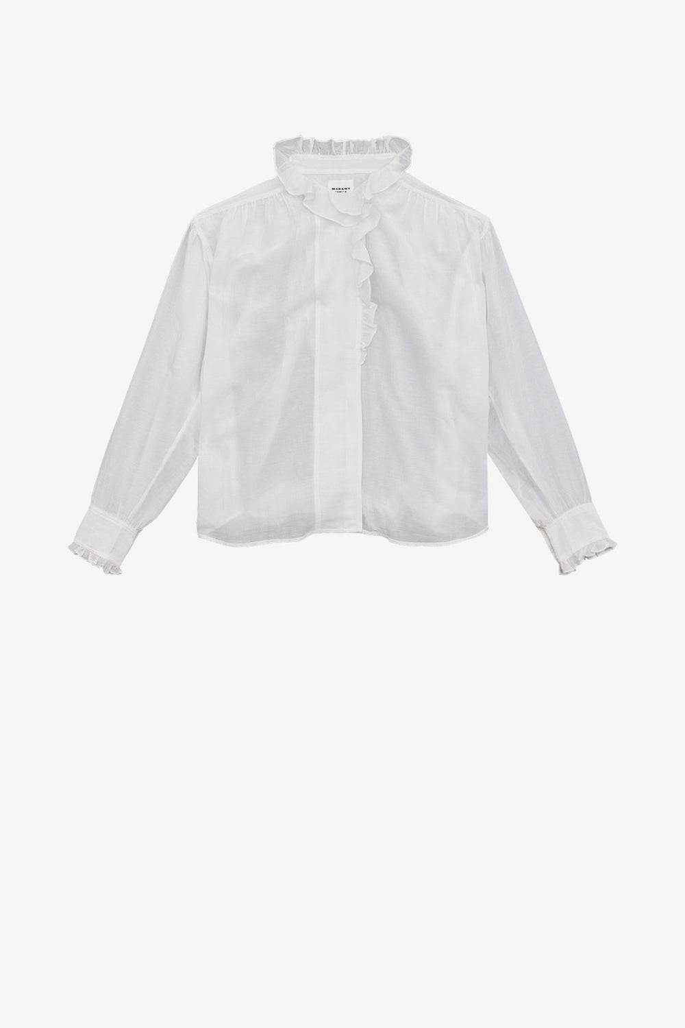 Pamias ruffled top - White - Woman - 1