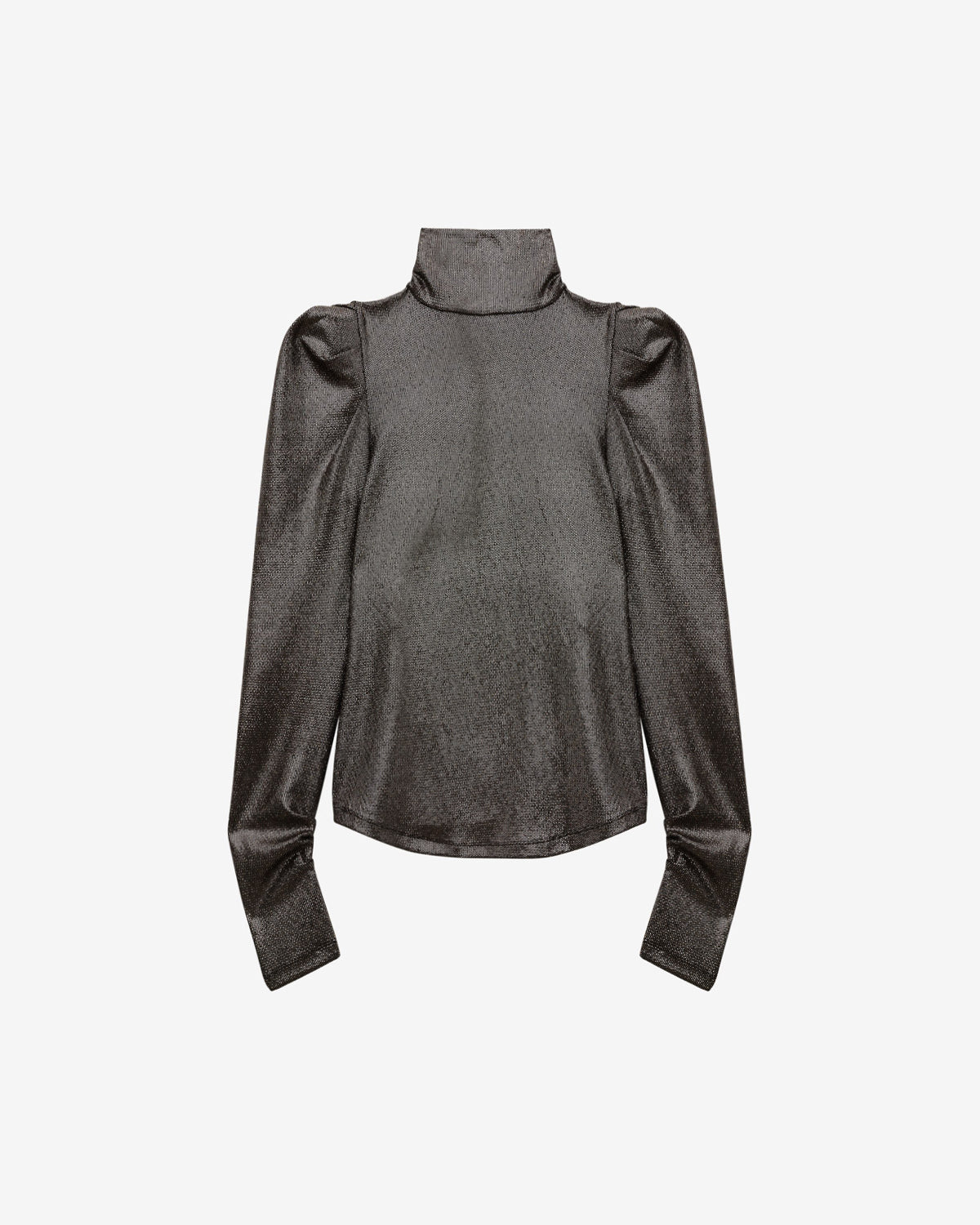 Baiola metallic long sleeve top - Metallic black - Woman - 5