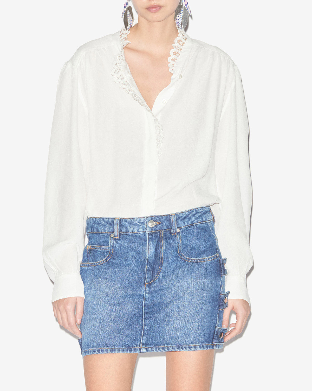Estela ブラウス 女性 白 | ISABEL MARANT 公式サイト