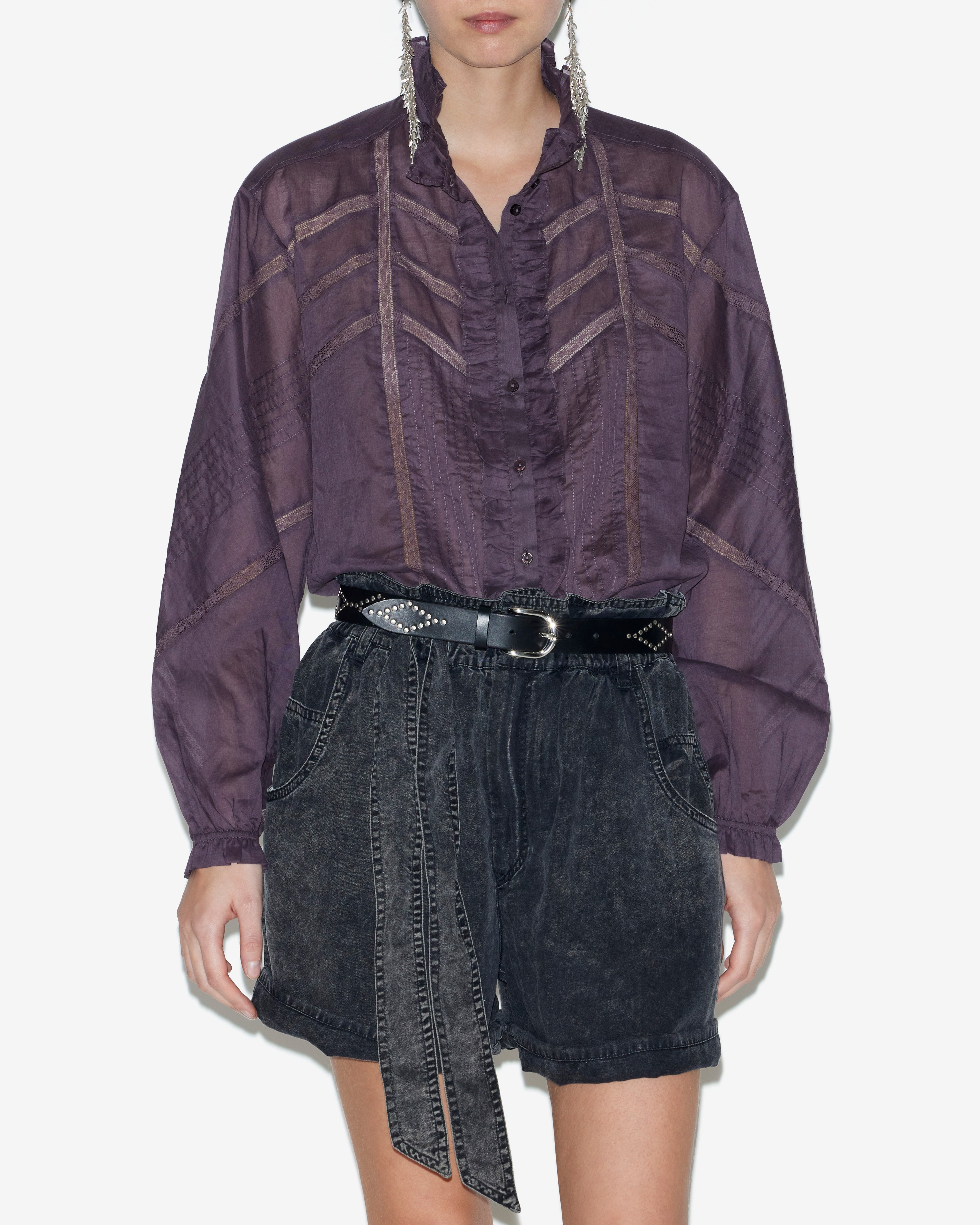 Gaia blouse Woman Dark plum 5