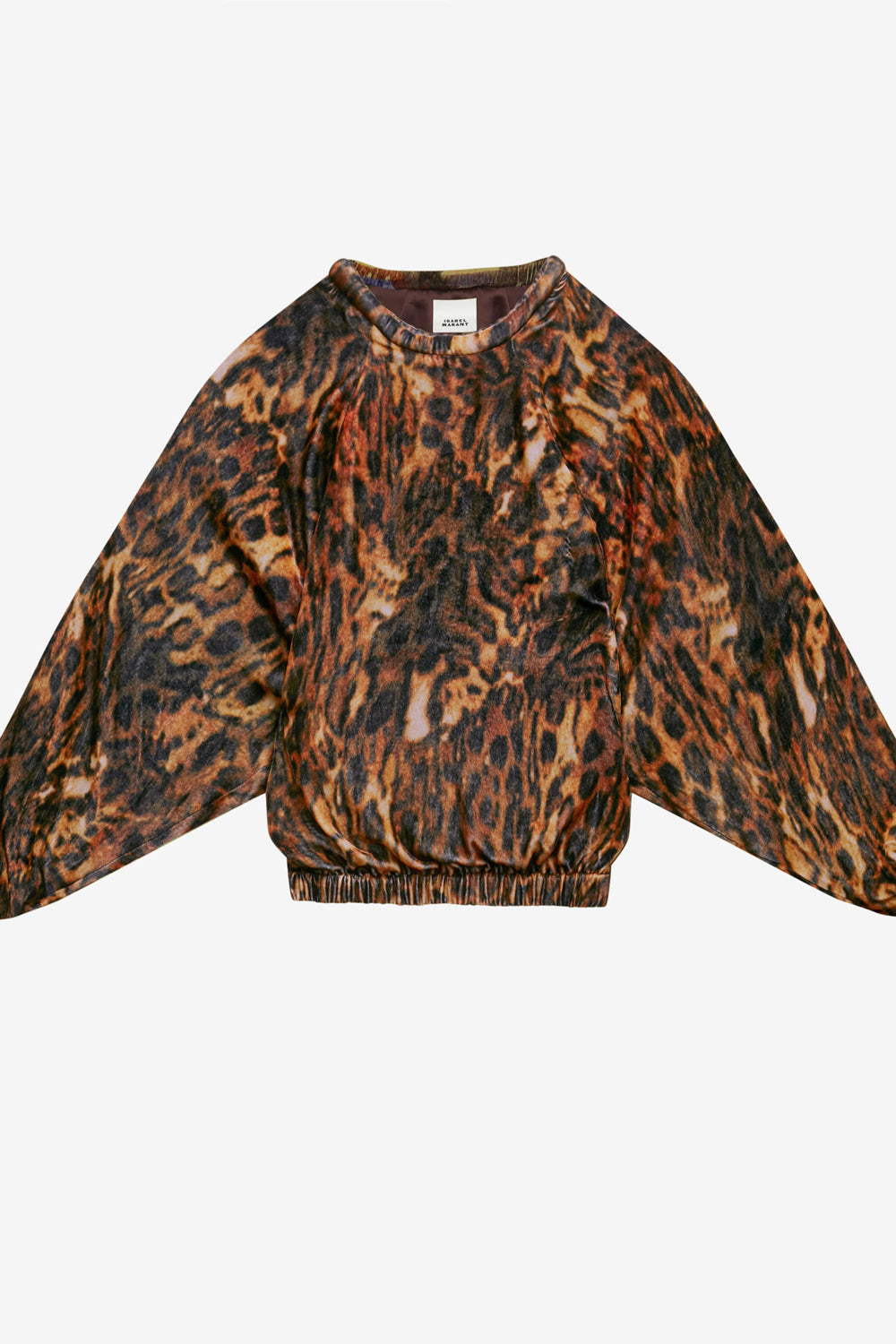 Top dabia in velluto stampato - Leopard - Woman - 1