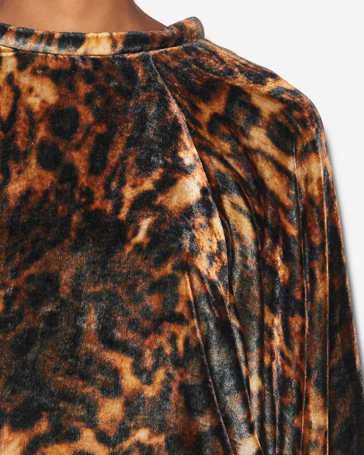 Top dabia en velours imprimé - Léopard - Woman - 2
