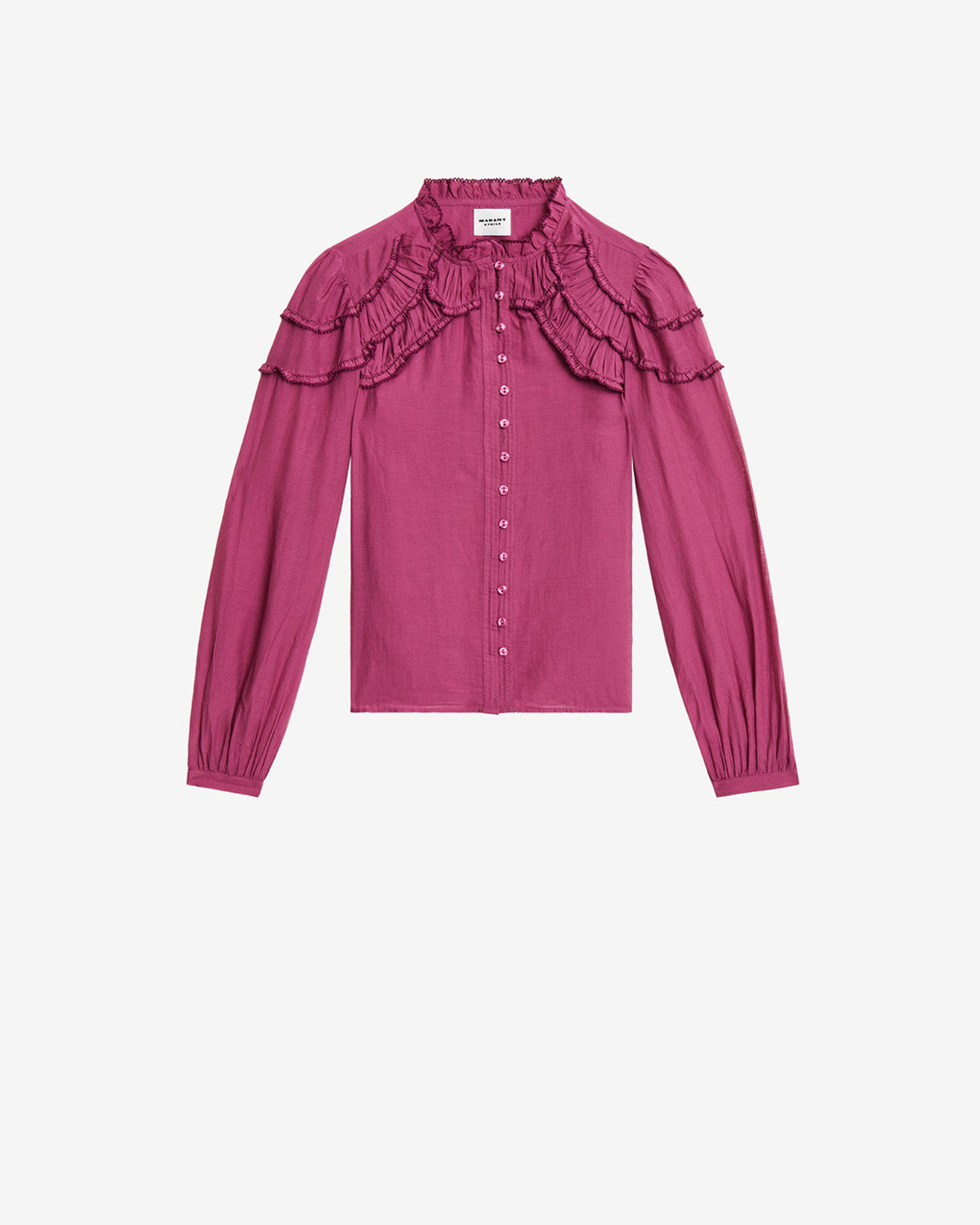 Blusa christa in cotone arricciato - Rosa - Woman - 5