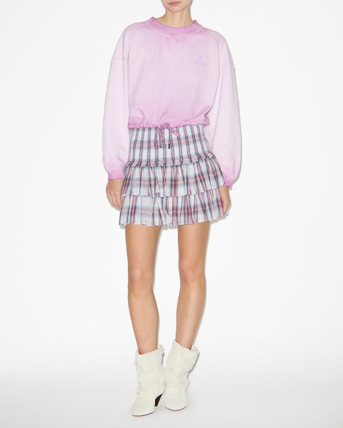 Naomi skirt Woman Ecru-pink 4