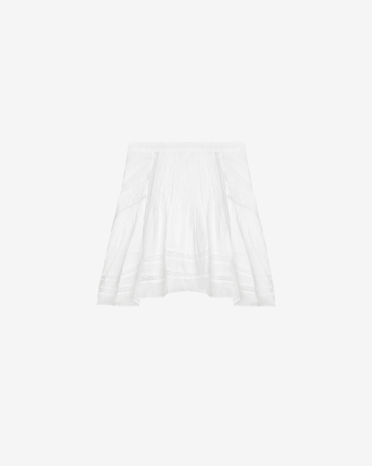 Giuliani short skirt in plain-colored cotton voile - White - Woman - 5