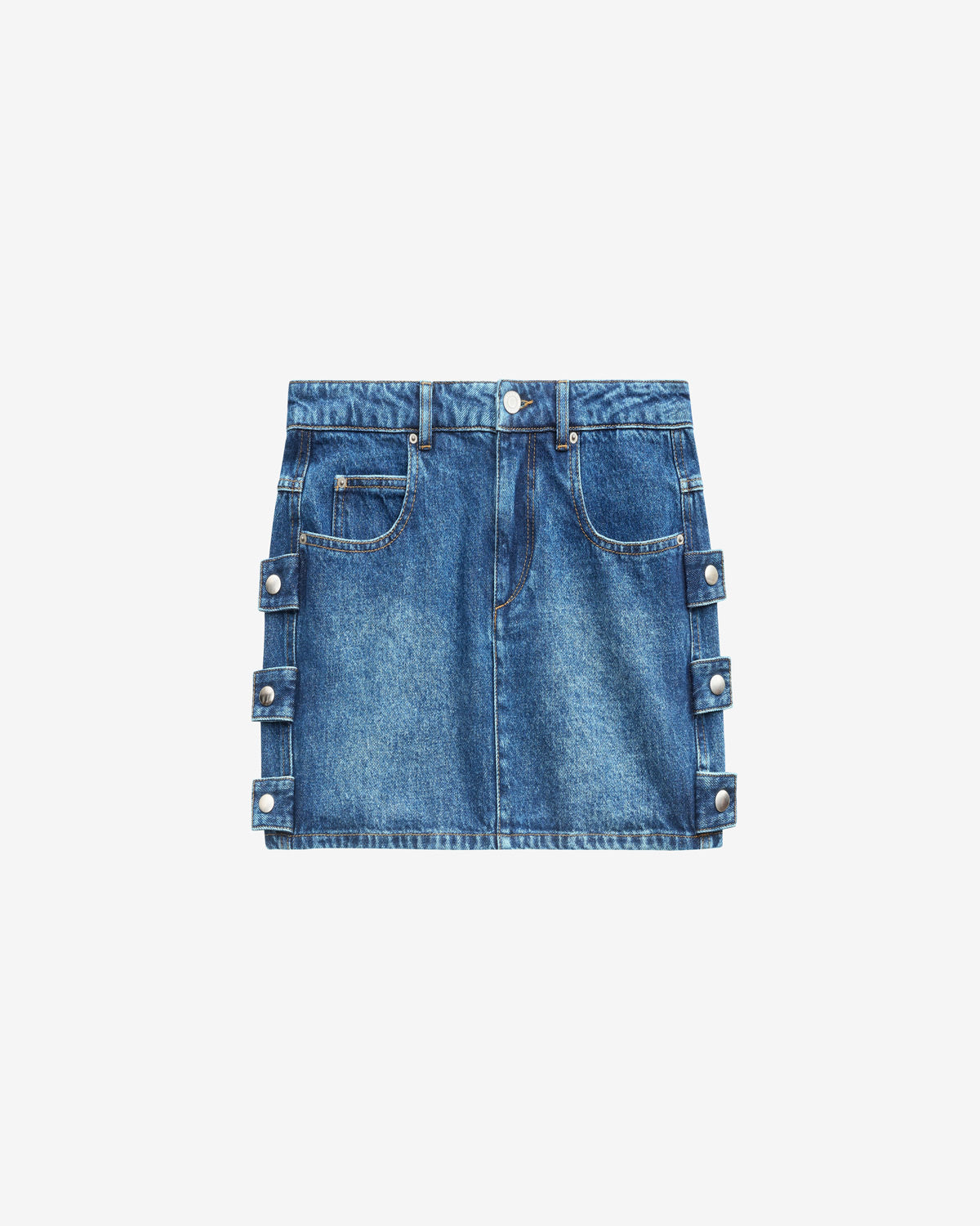 Stessy short denim skirt - Blue - Woman - 5
