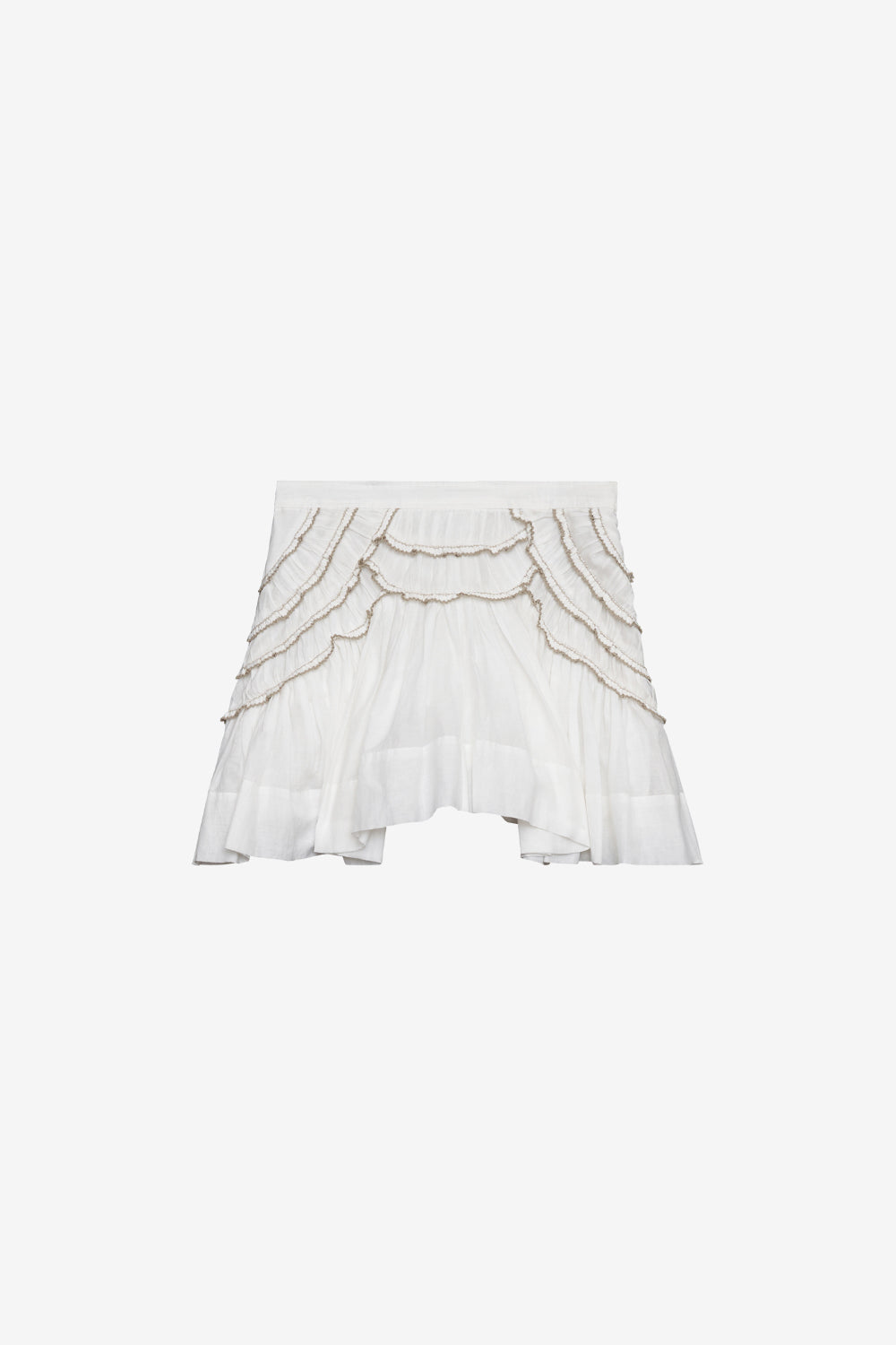 Ceola short frilly skirt - White - Woman - 1