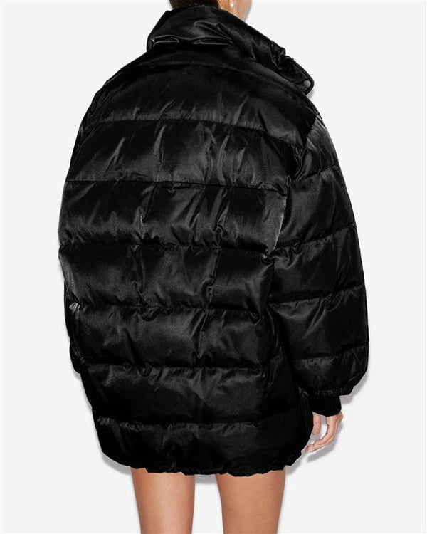 Cappotto in piumino belize tinta unita medio-lungo - Nero - Woman - 3