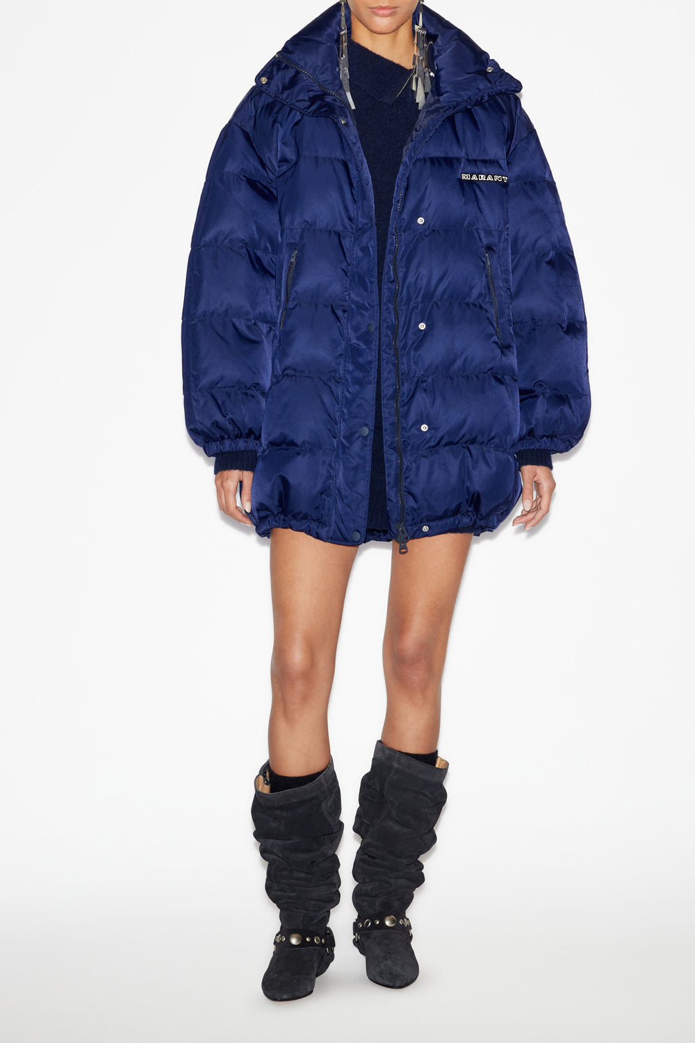 Manteau doudoune belize mi-long uni - Nuit - Woman - 2