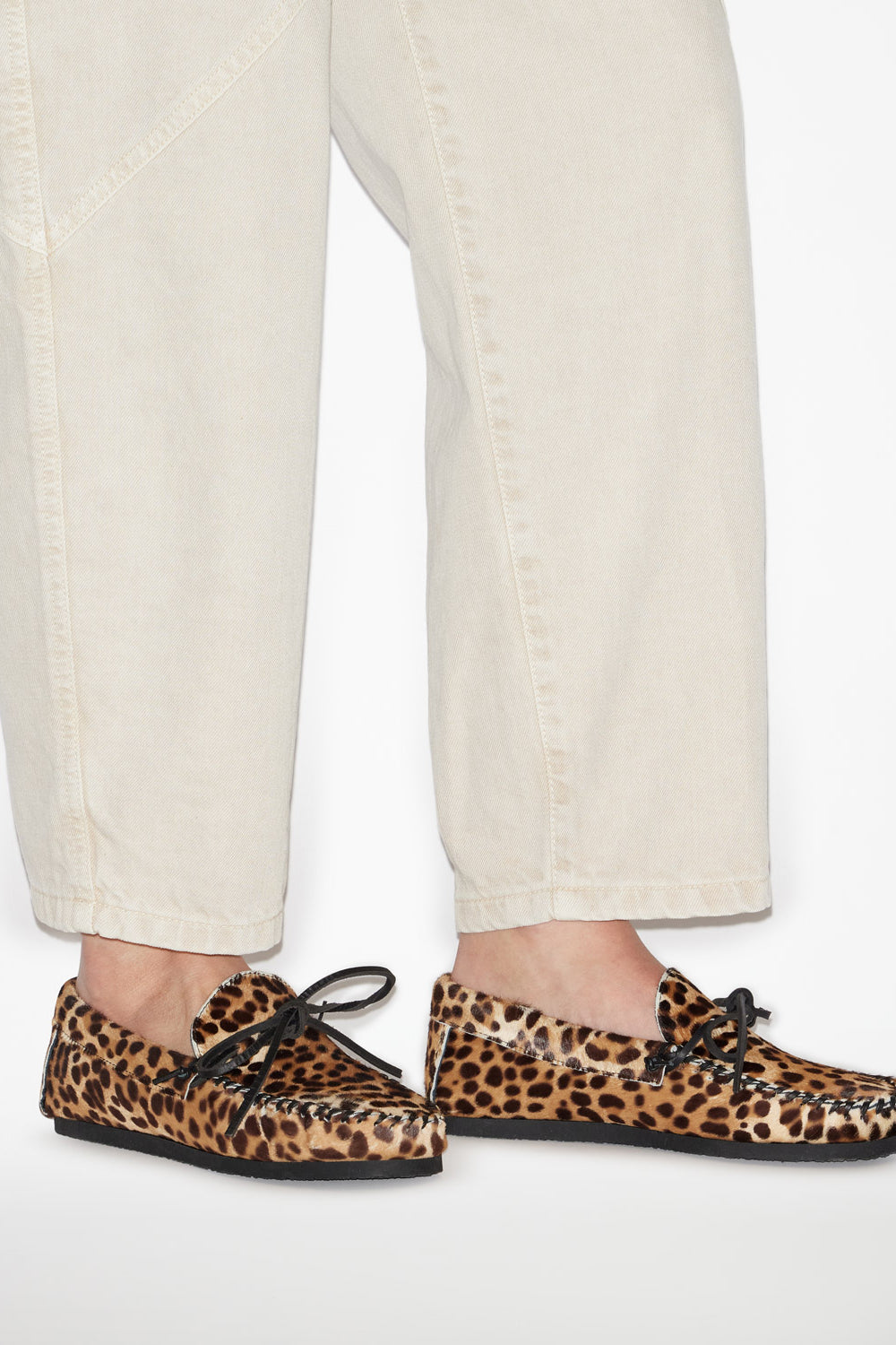 Fitza printed leather loafers - Leopard - Woman - 5