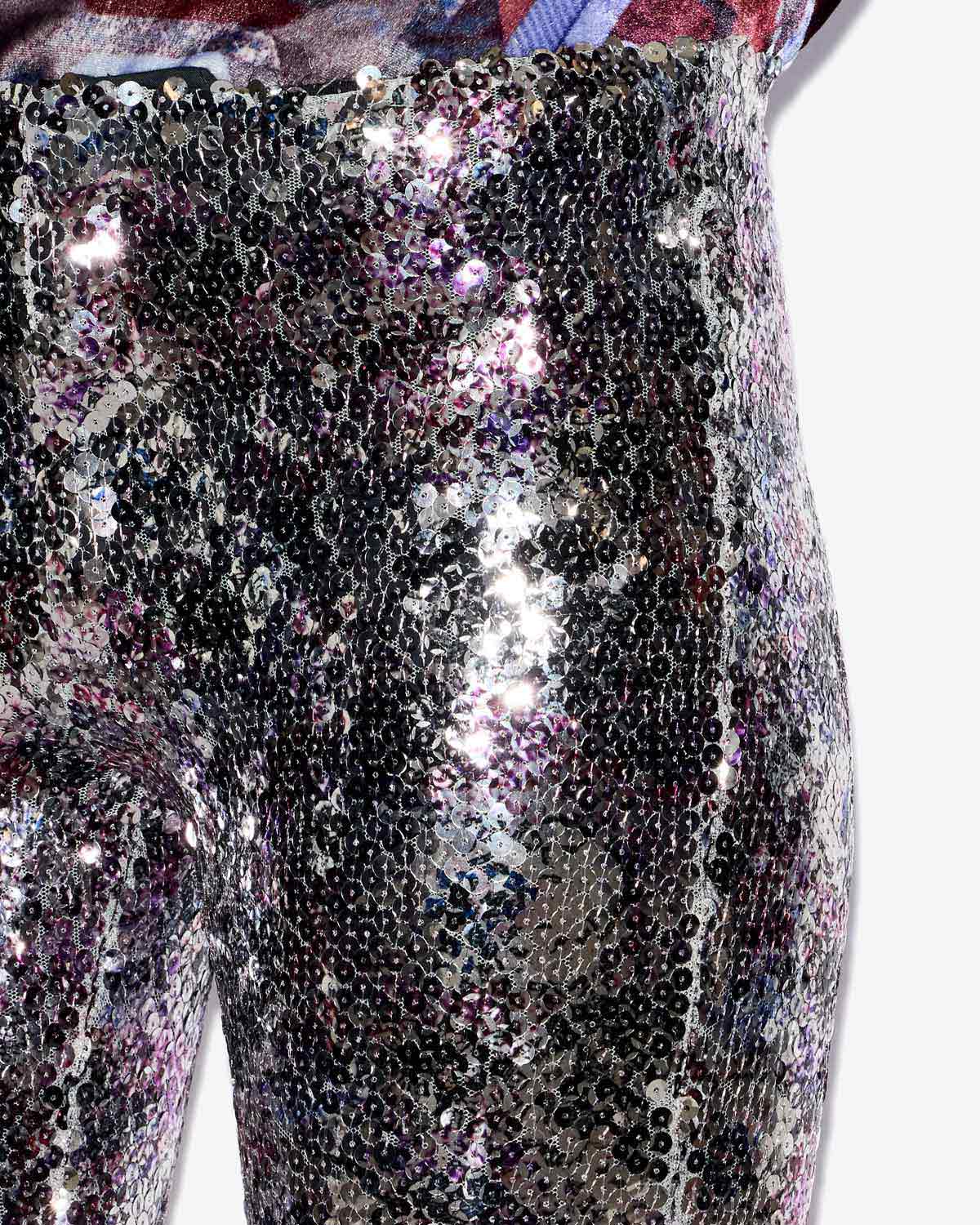 Bella leggings Woman Purple-silver 2